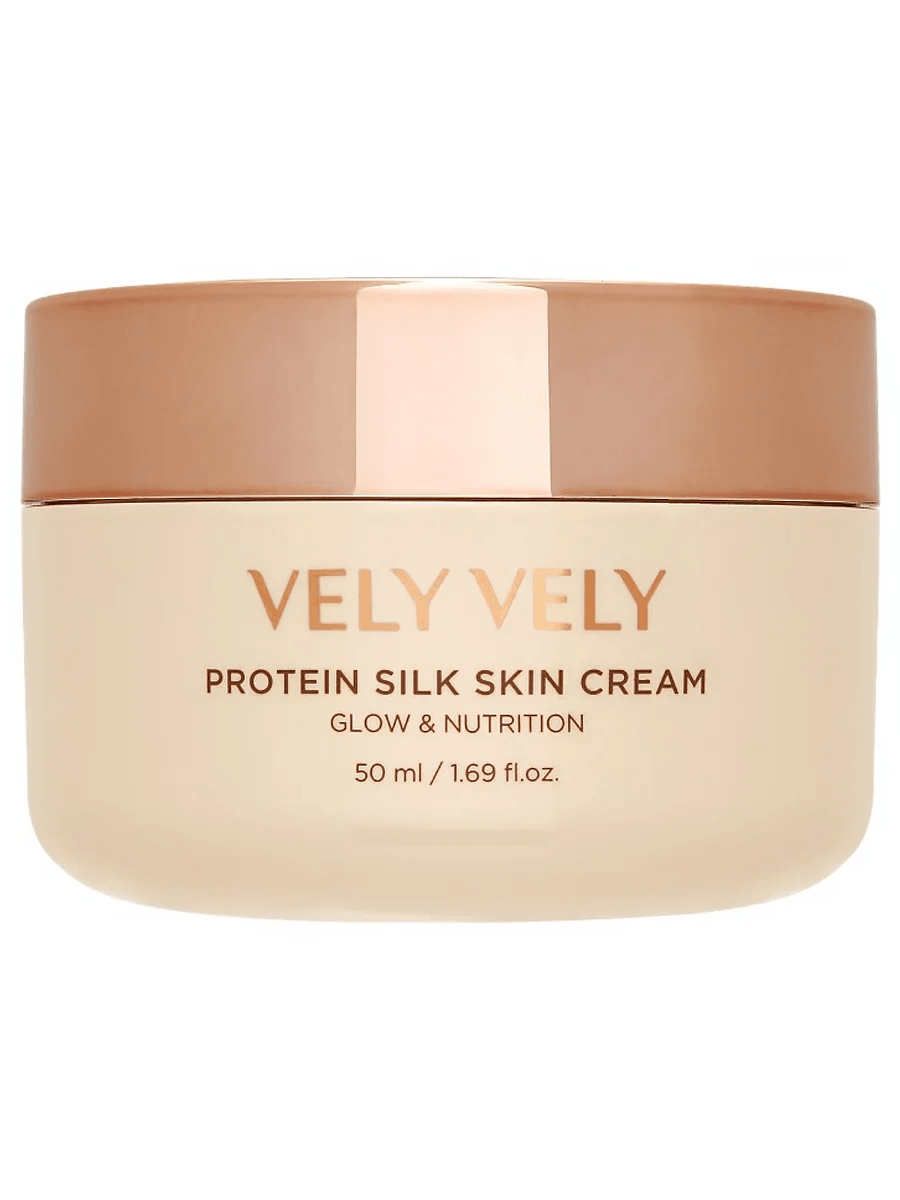 Vely Vely Protein Silk Skin Cream 50 ml Süt proteinleri ve ipek içeren krem