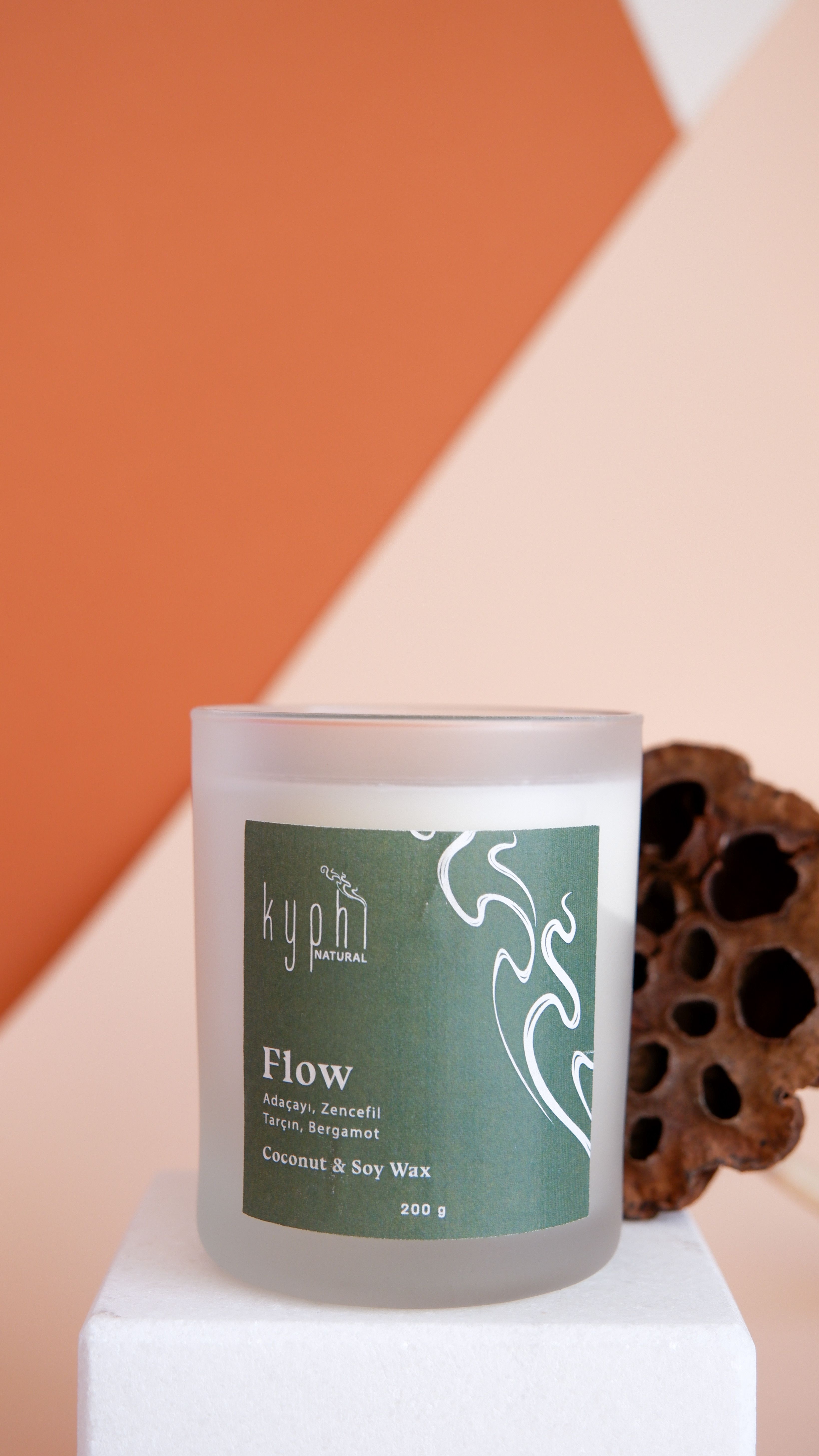 ‘'FLOW'' Candle (Hindistan Cevizi ve Soya Wax Mum)