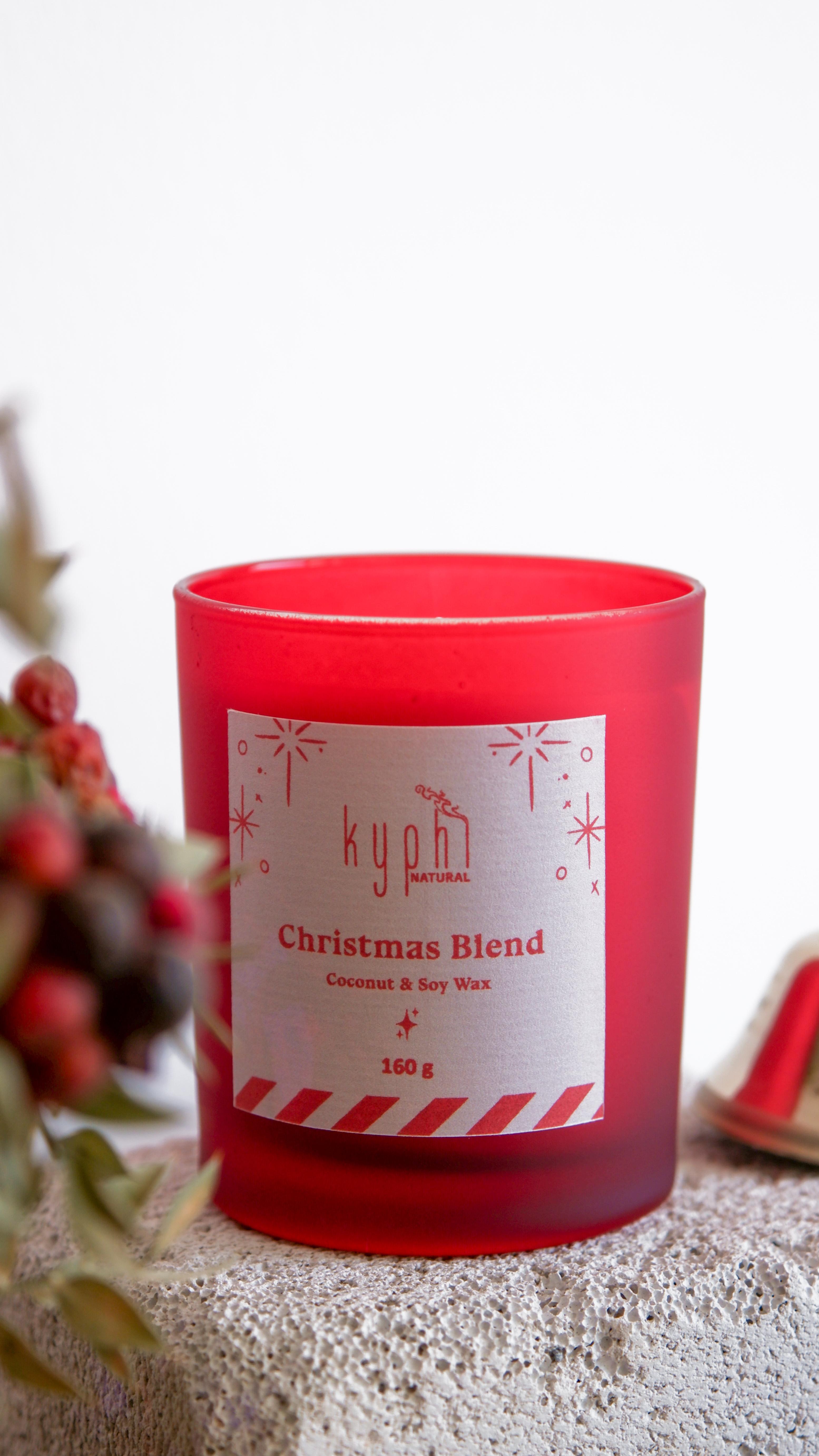 Christmas Blend -Pamuk Şeker, Vanilya, Odunsu - Coconut & Soy Wax , Yeni Yıl Özel Mumu