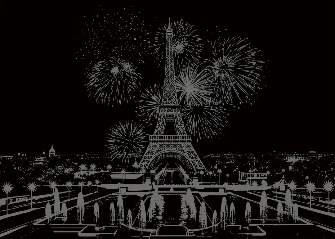 Kazınmadan önceki Firework Paris tasarımı