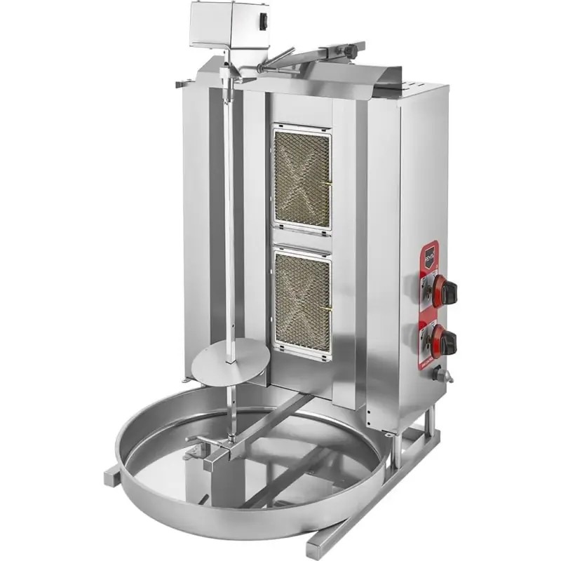 Remta 2 Radyanlı Üstten Motorlu Doğalgazlı & Tüplü Döner Makinesi Ocağı -  D04M
