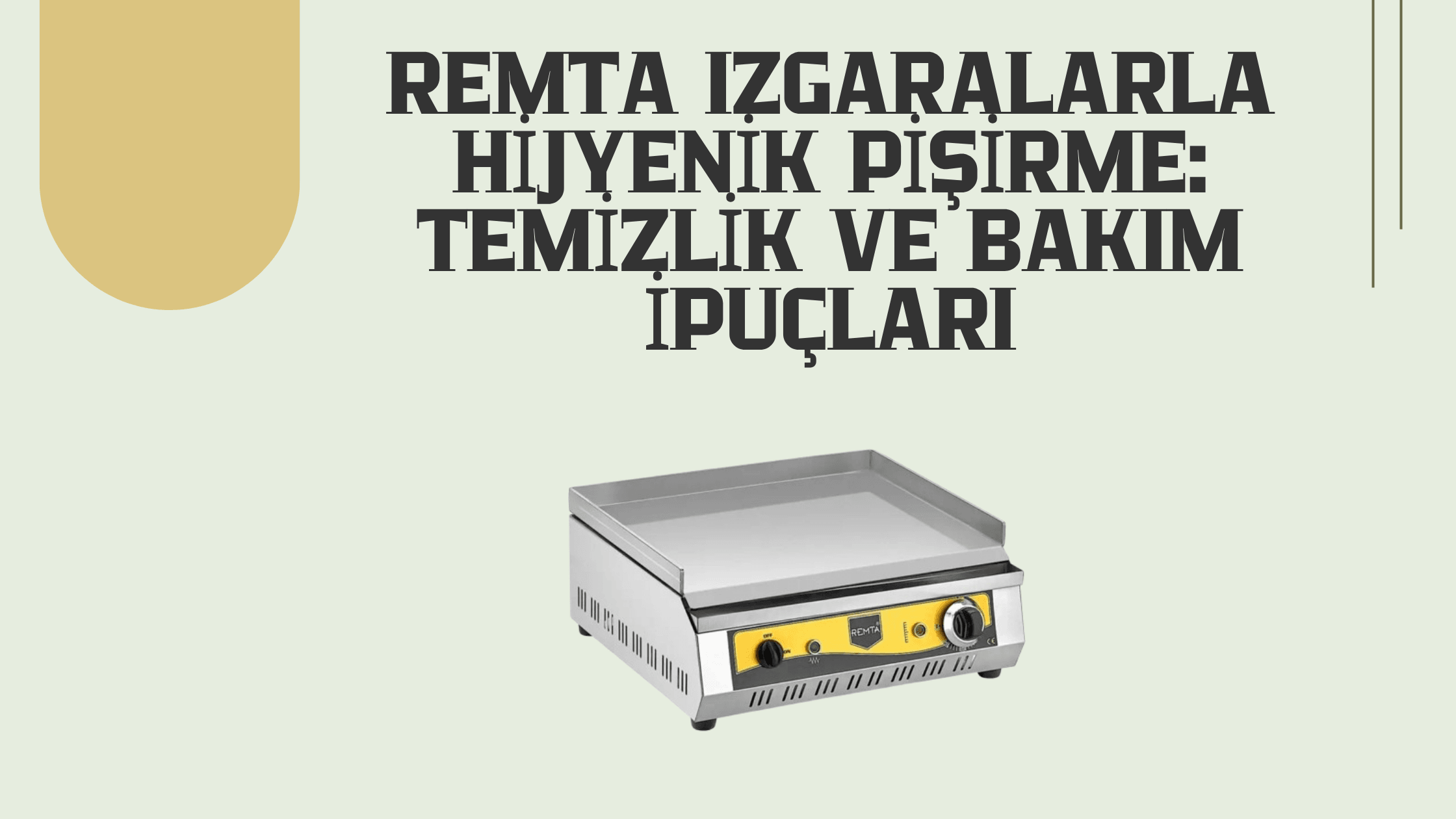 Remta Izgaralarla Hijyenik Pişirme: Temizlik ve Bakım İpuçları