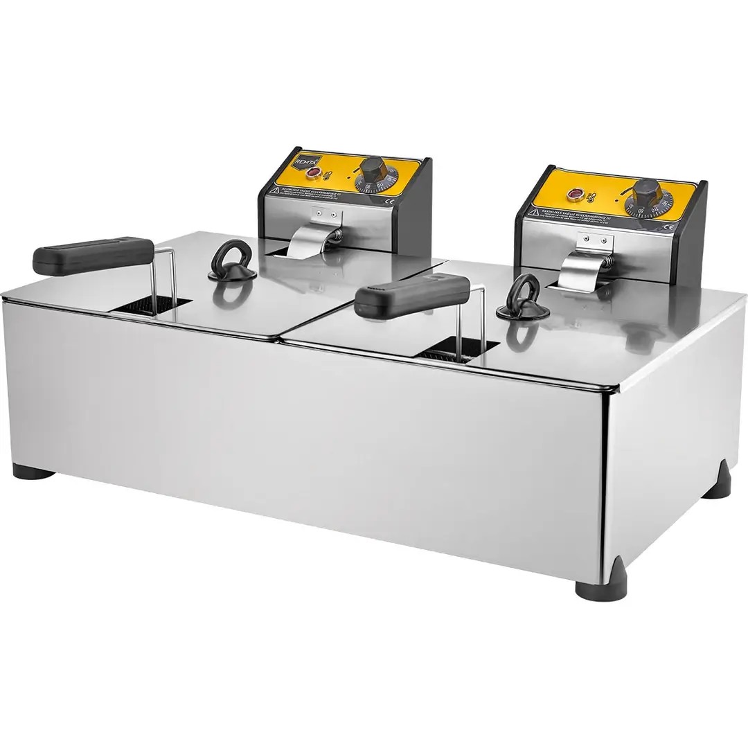 Remta Çiftli Elektrikli Fritöz 8+8 lt - R102