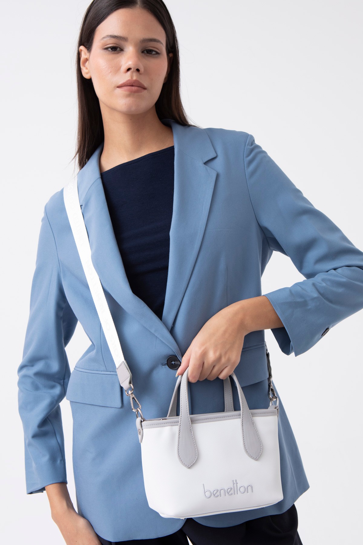 Benetton 1598 Kadın Çanta BYZ-GRİ