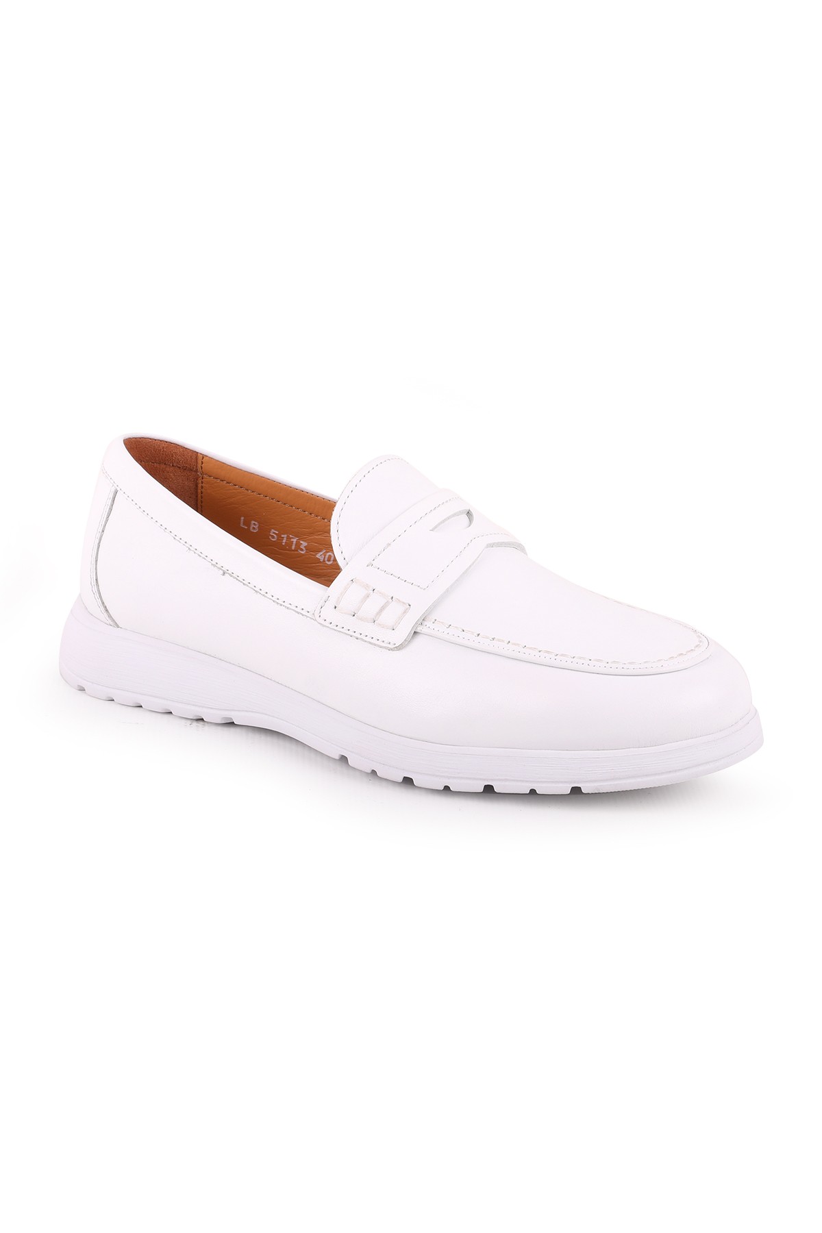 Libero L5113 Deri Erkek Casual Ayakkabı - Beyaz