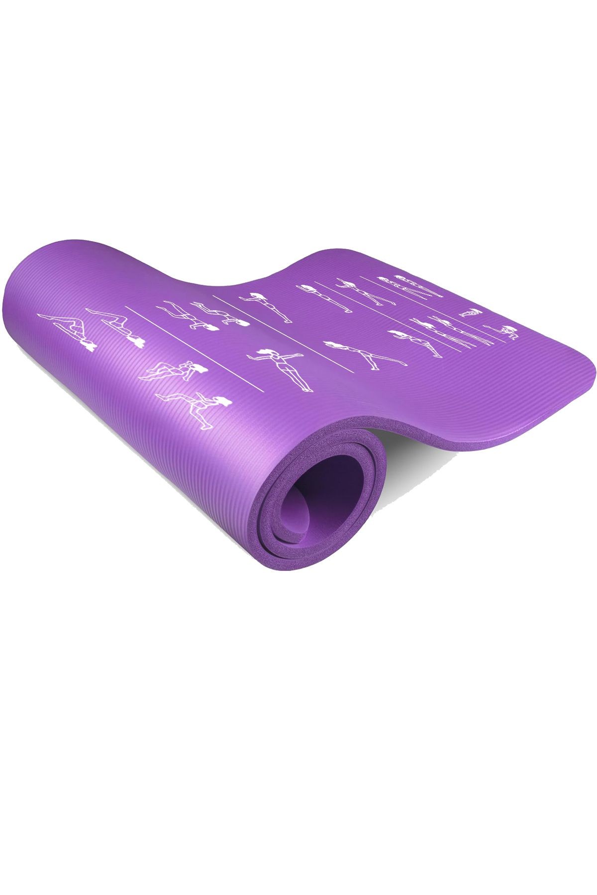 Egzersiz Hareketli Pilates Minderi 180x60 cm, 10 mm Kalınlık, Kolayca Sökülebilir Baskı