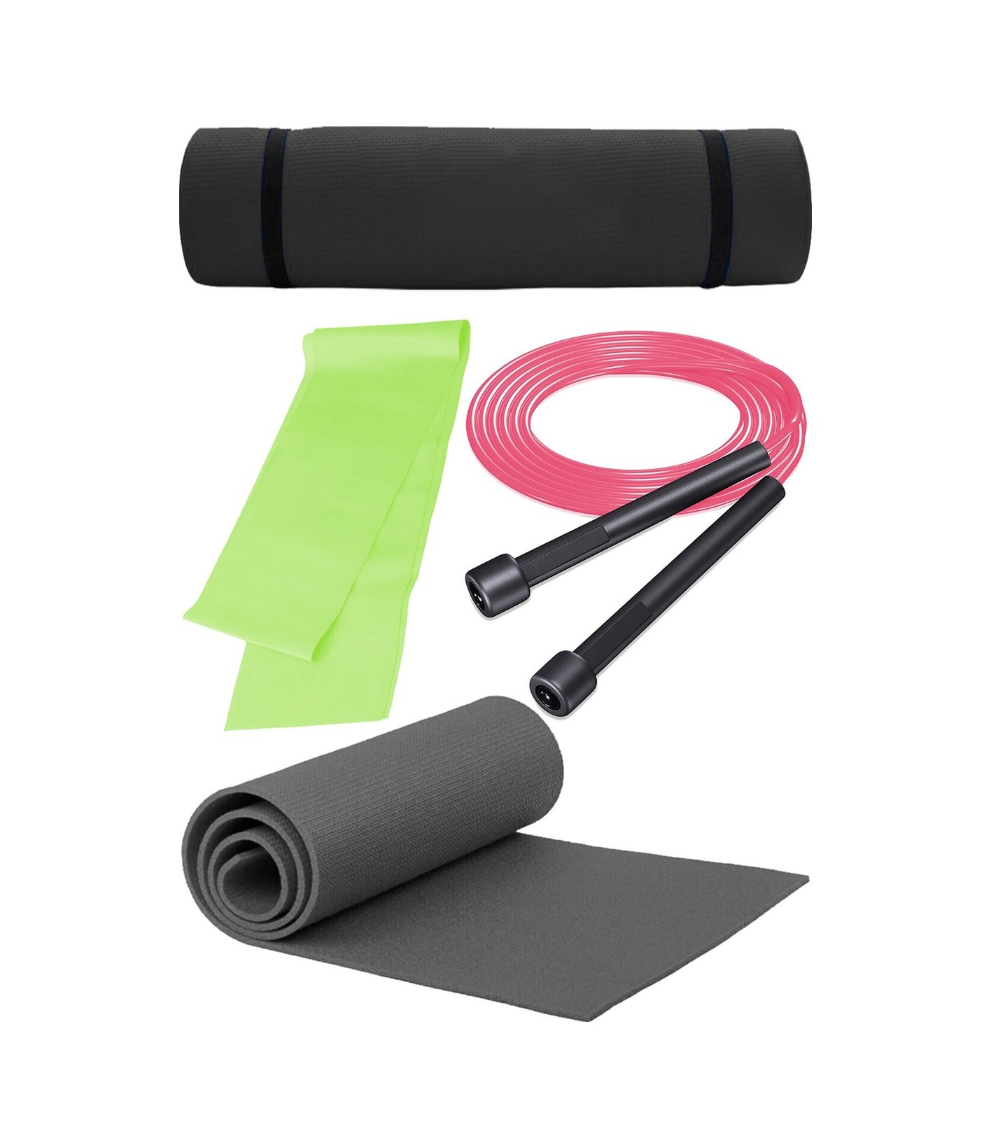 Fırsat Pilates Seti 6mm Pilates Minderi Atlama Ipi Lateks 120 Cm Pilates Bandı