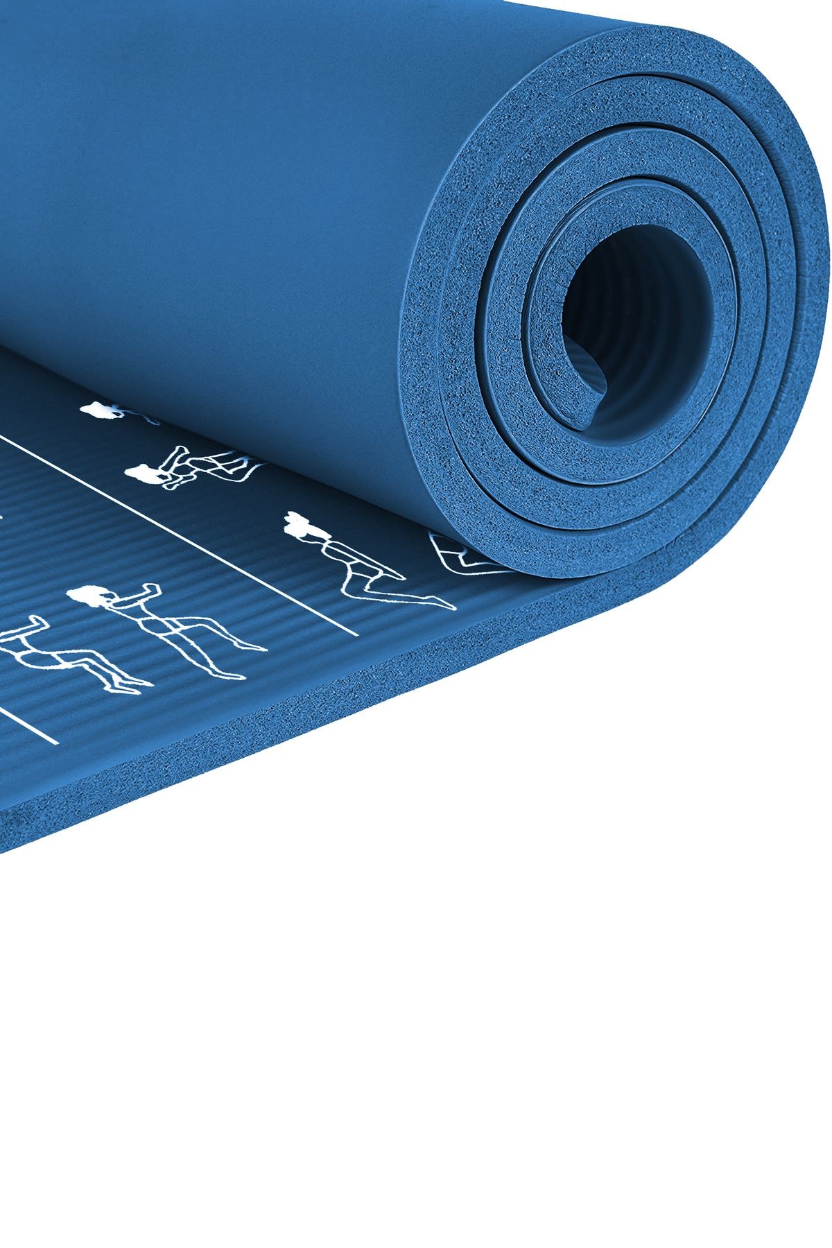 Egzersiz Hareketli Pilates Minderi 180x60 cm, 10 mm Kalınlık, Kolayca Sökülebilir Baskı
