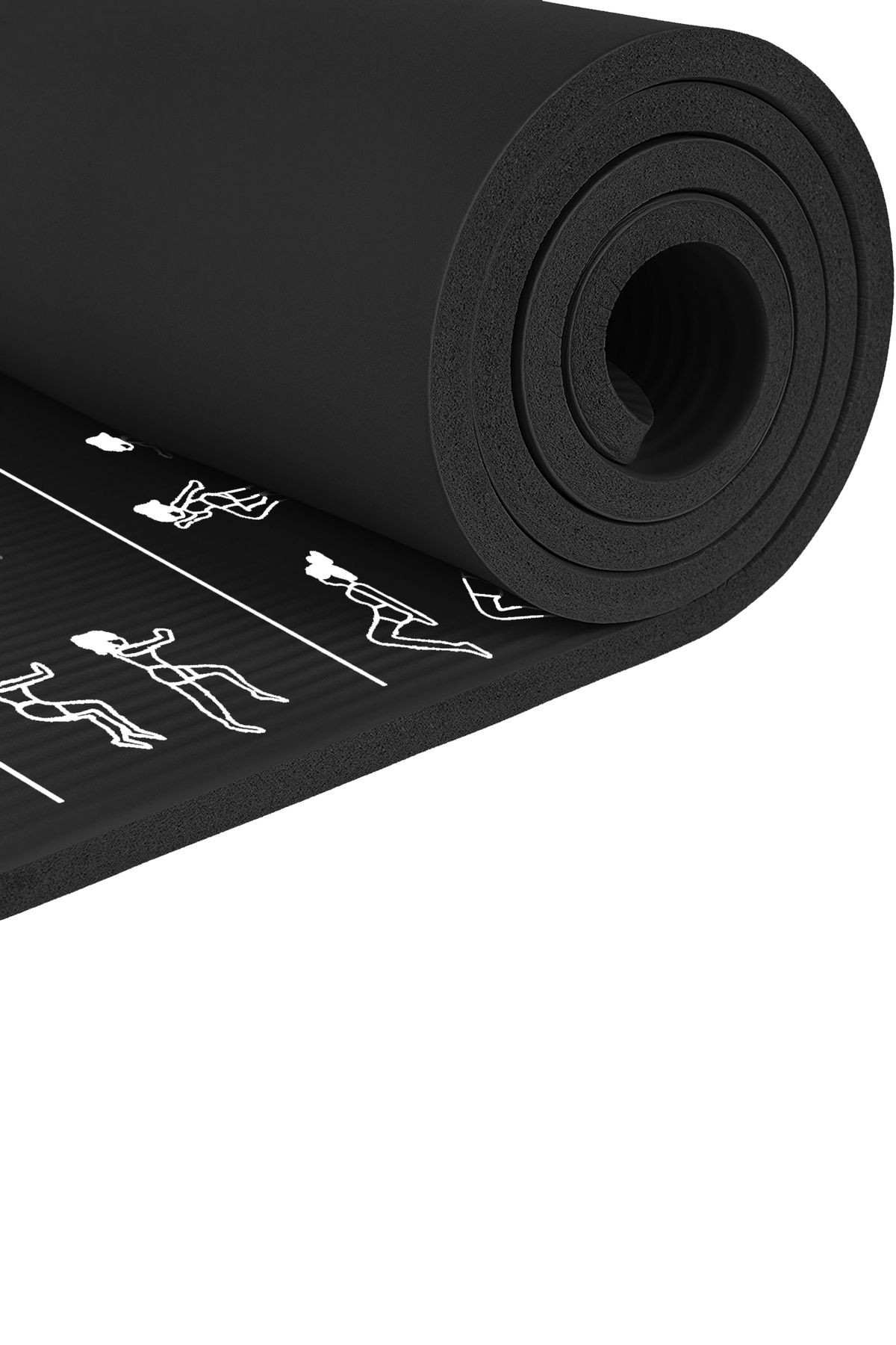 Egzersiz Hareketli Pilates Minderi 180x60 cm, 10 mm Kalınlık, Kolayca Sökülebilir Baskı