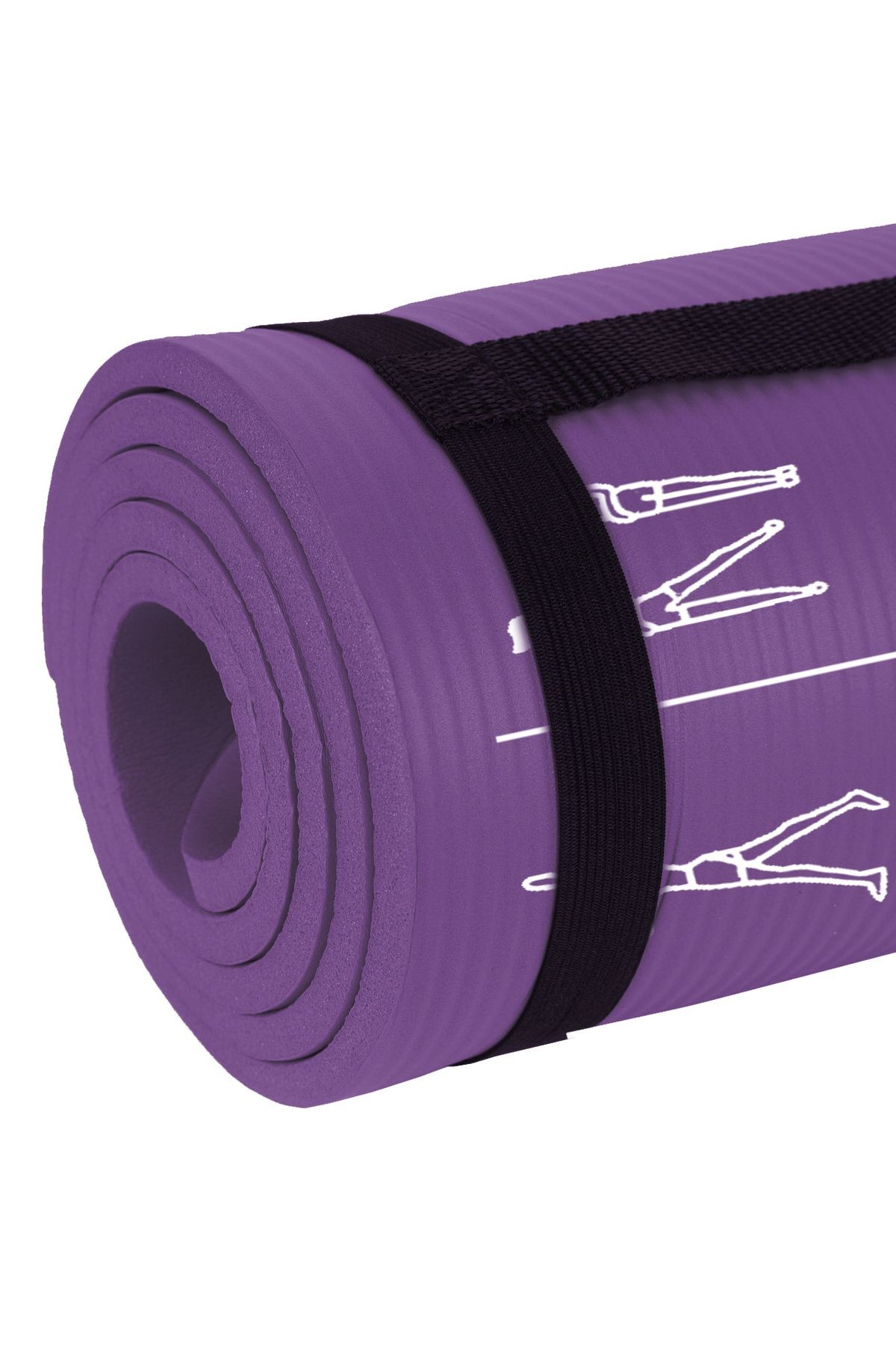 Egzersiz Hareketli Pilates Minderi 180x60 cm, 10 mm Kalınlık, Kolayca Sökülebilir Baskı