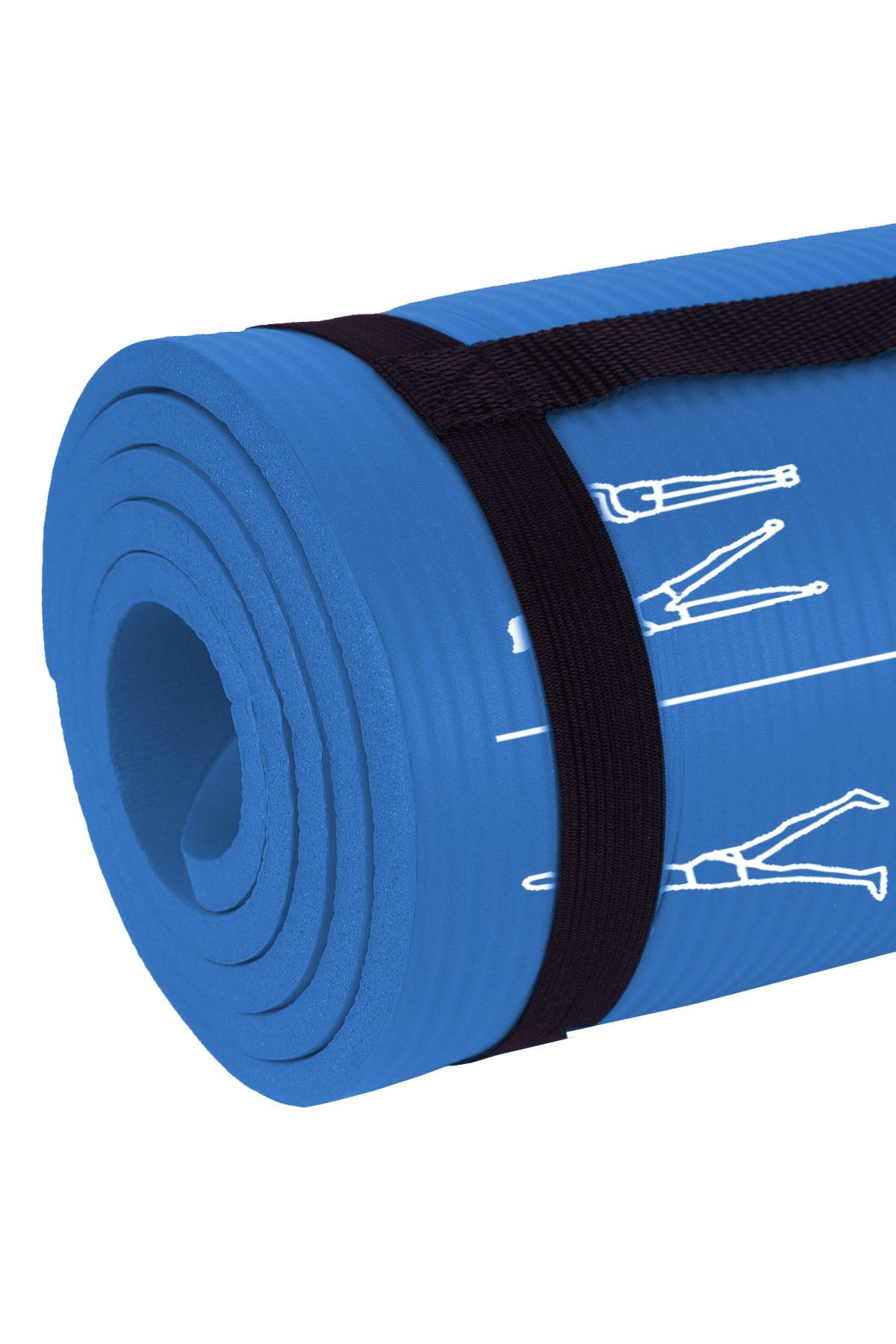 Egzersiz Hareketli Pilates Minderi 180x60 cm, 10 mm Kalınlık, Kolayca Sökülebilir Baskı