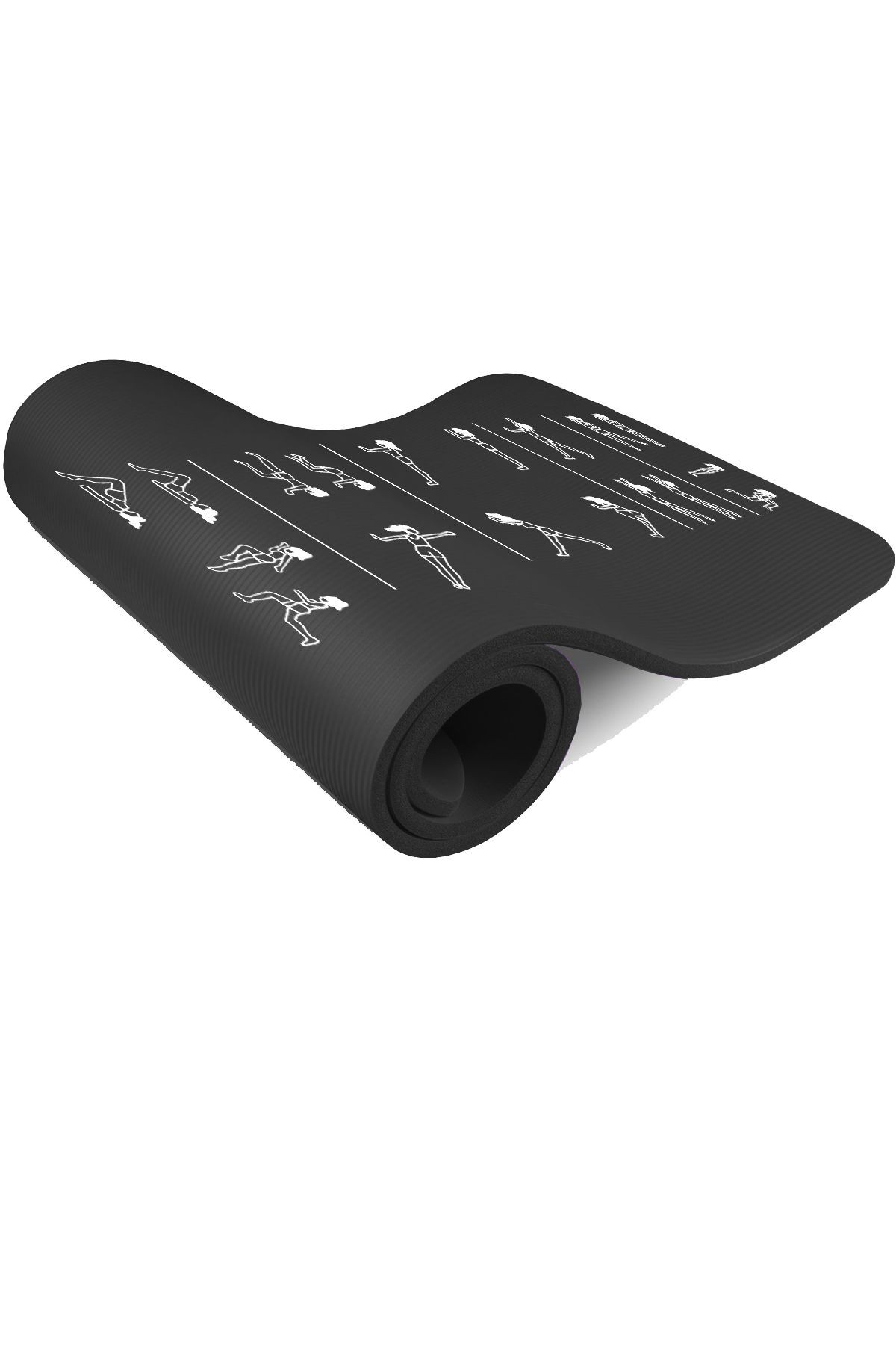 Egzersiz Hareketli Pilates Minderi 180x60 cm, 10 mm Kalınlık, Kolayca Sökülebilir Baskı