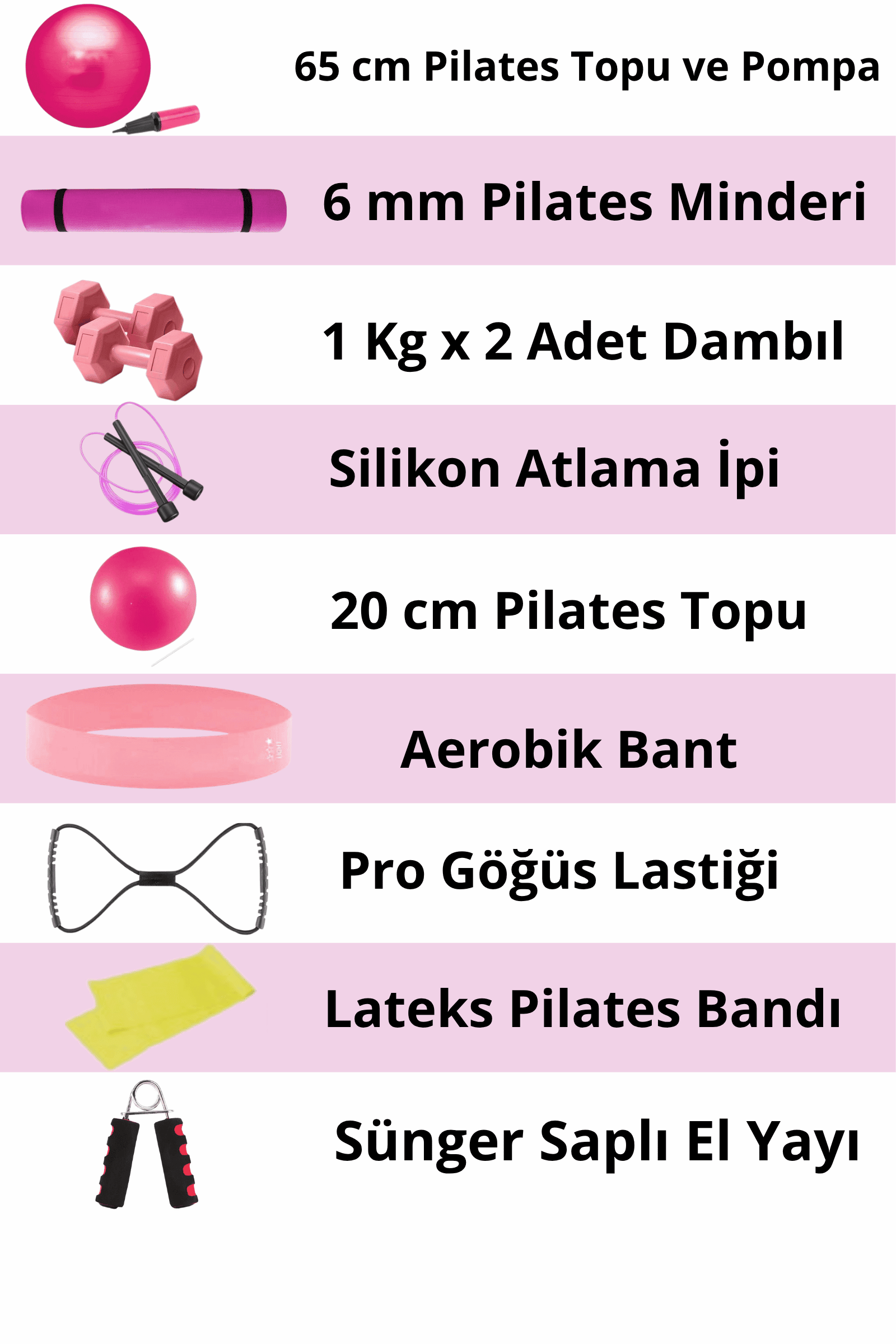 Kapsamlı Pilates Seti Tüm Ihtiyaçlarınız Tek Sette!