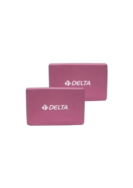 Çiftli Yoga Blok - 2 Adet Yoga Block - Eva Yoga Bloğu Seti - Pembe