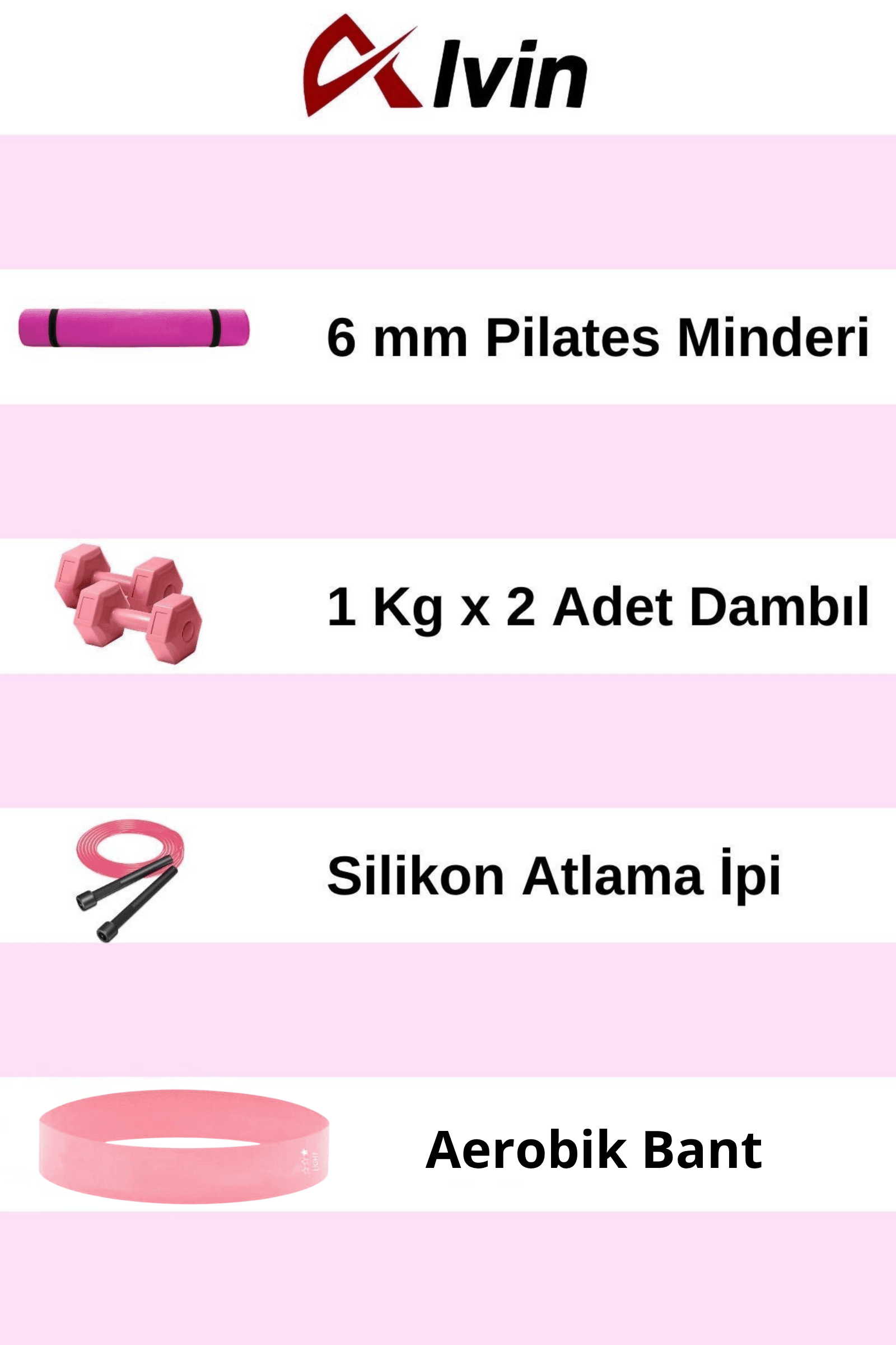 Pilates Seti - Tam Ekipman ile Evde Fit Kalın!