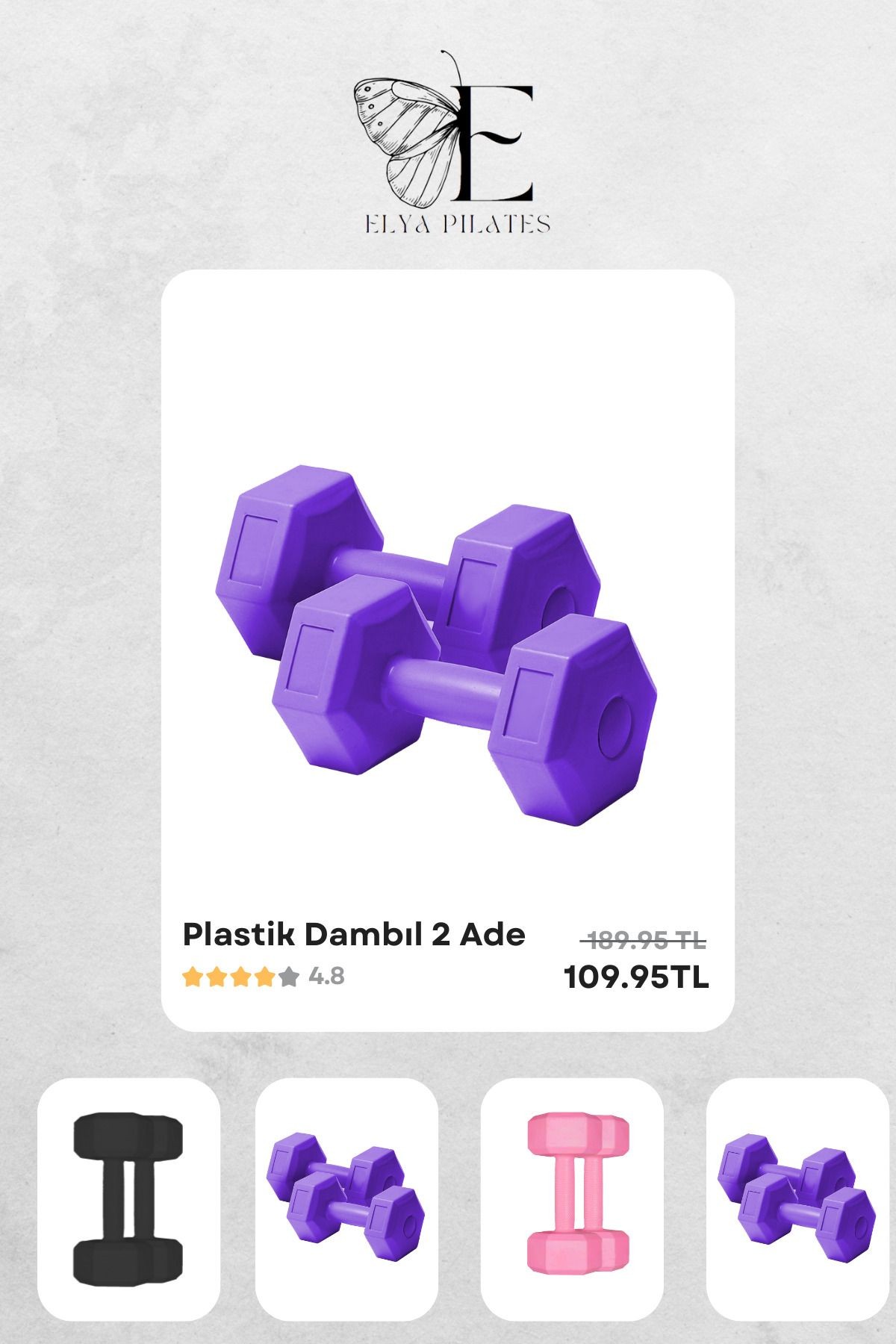 Tüm Vücut Fitnessı İçin İdeal Pilates Seti - Mindere, Dambıla ve Daha Fazlasına Sahip!