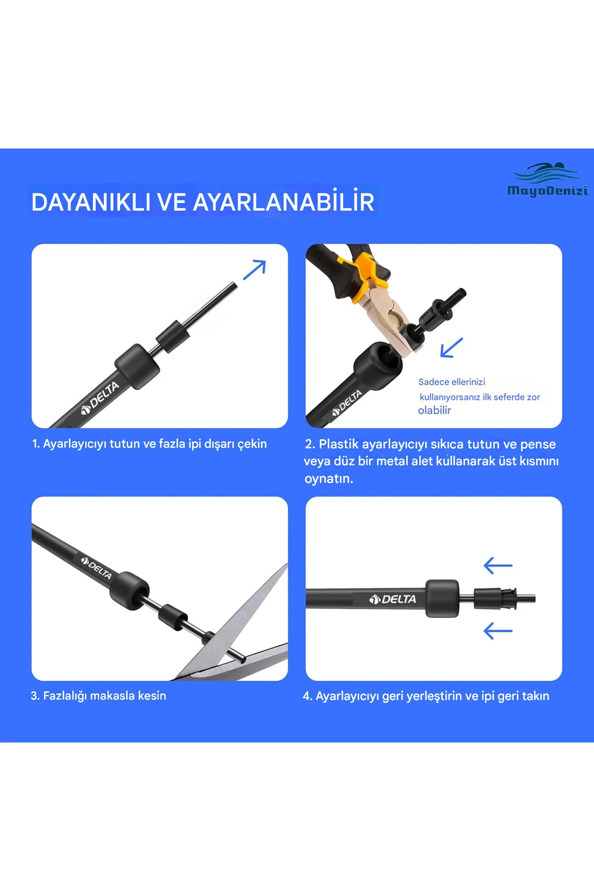 Uzunluğu Ayarlanabilir Deluxe Atlama İpi
