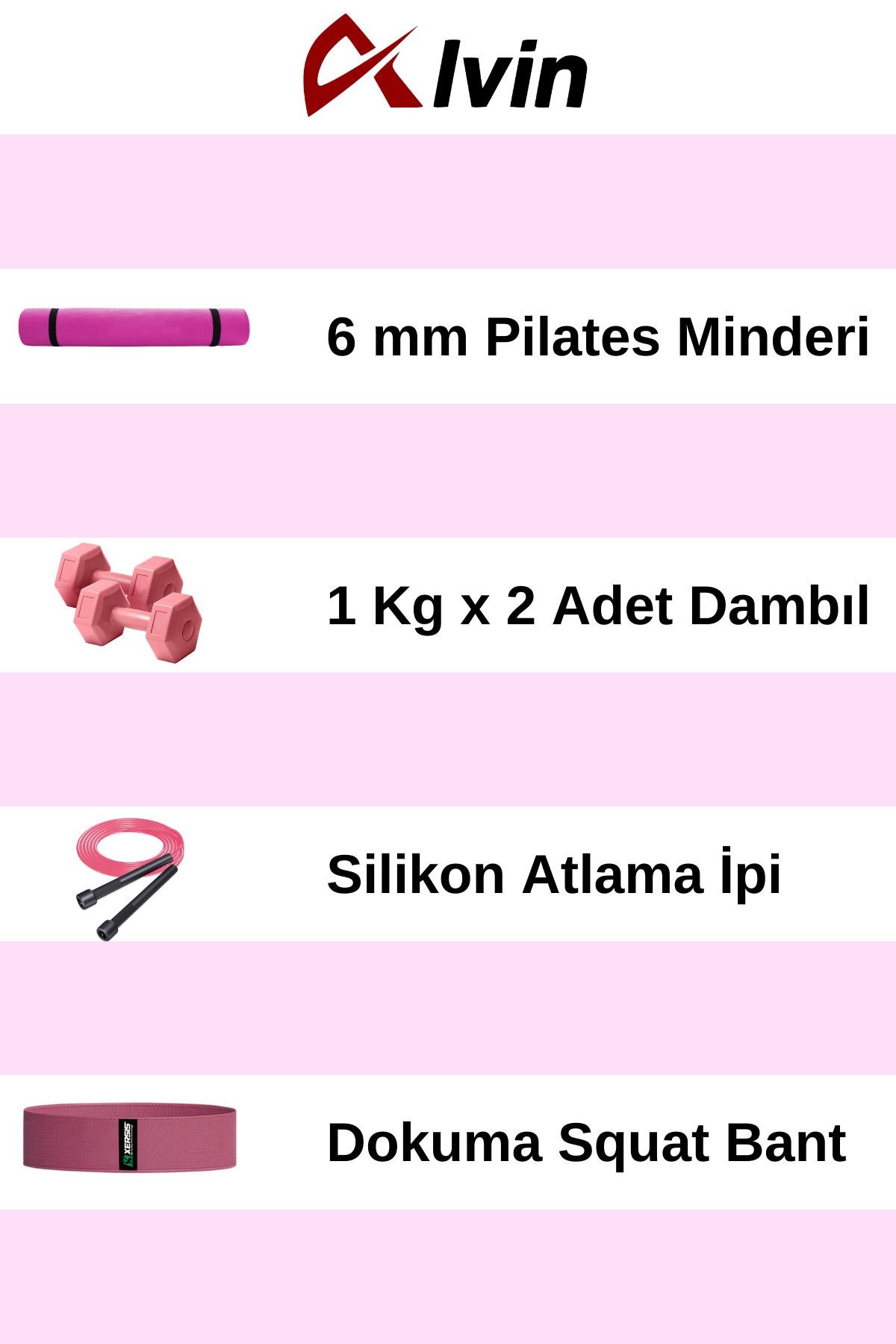 Pilates Seti - Tam Ekipman ile Evde Fit Kalın!