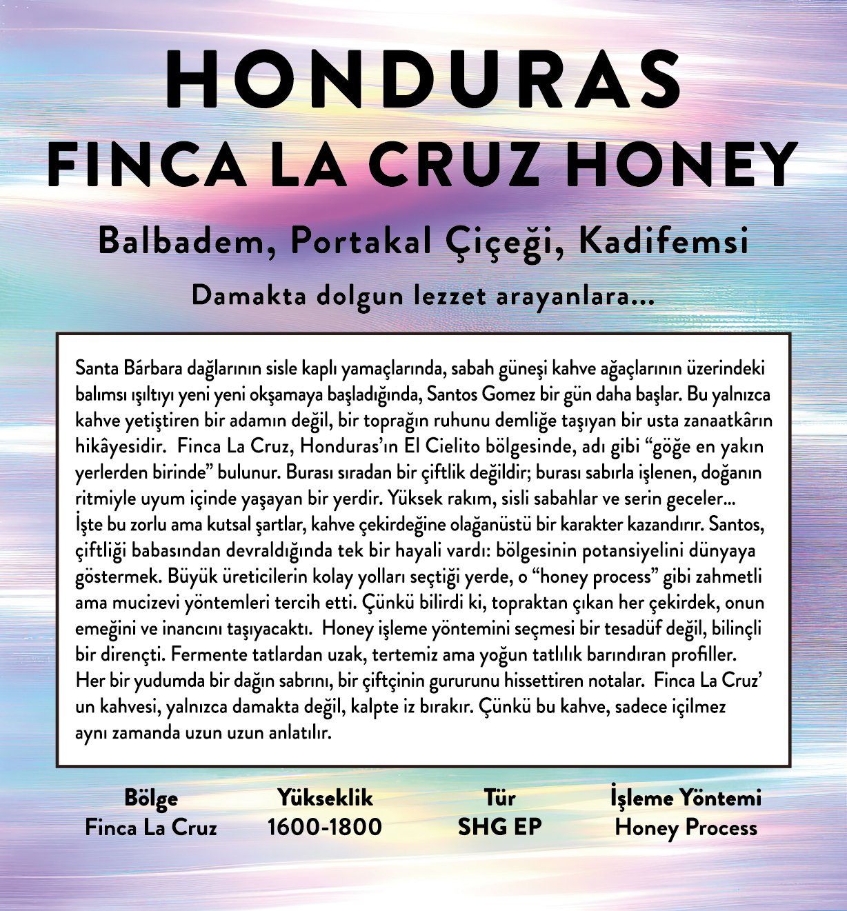 Honduras Finca La Cruz Honey