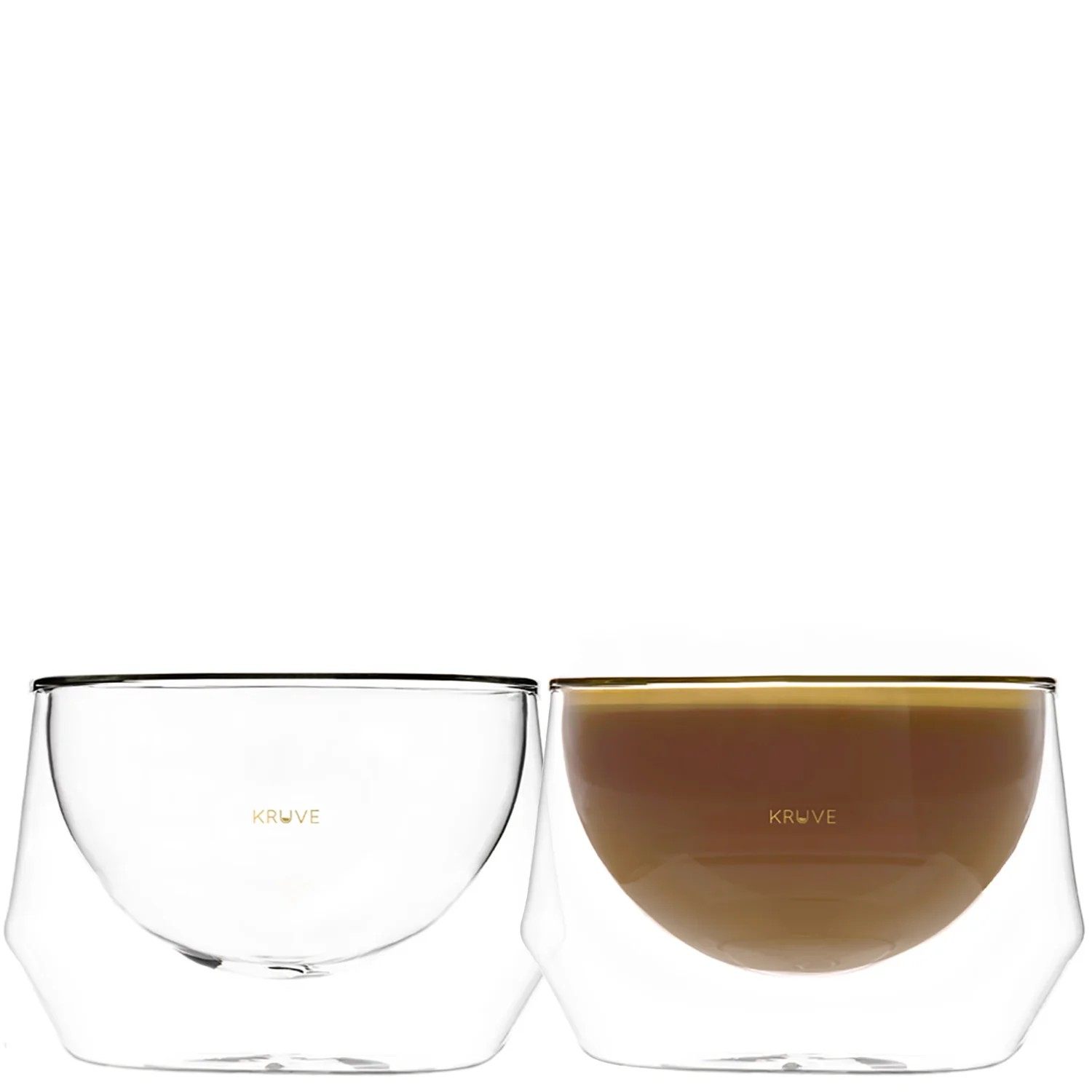 Kruve Imagine Double Wall Latte 250ml İkili Cam Bardak Seti