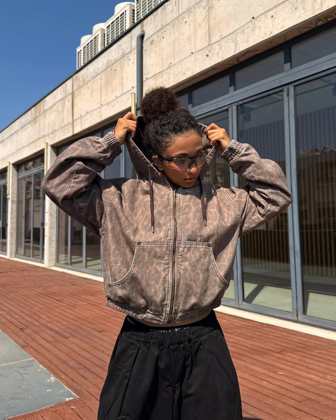 Leopar Print Washed | Heavyweight Boxy Zip - That Way ₺3.499 | altr
