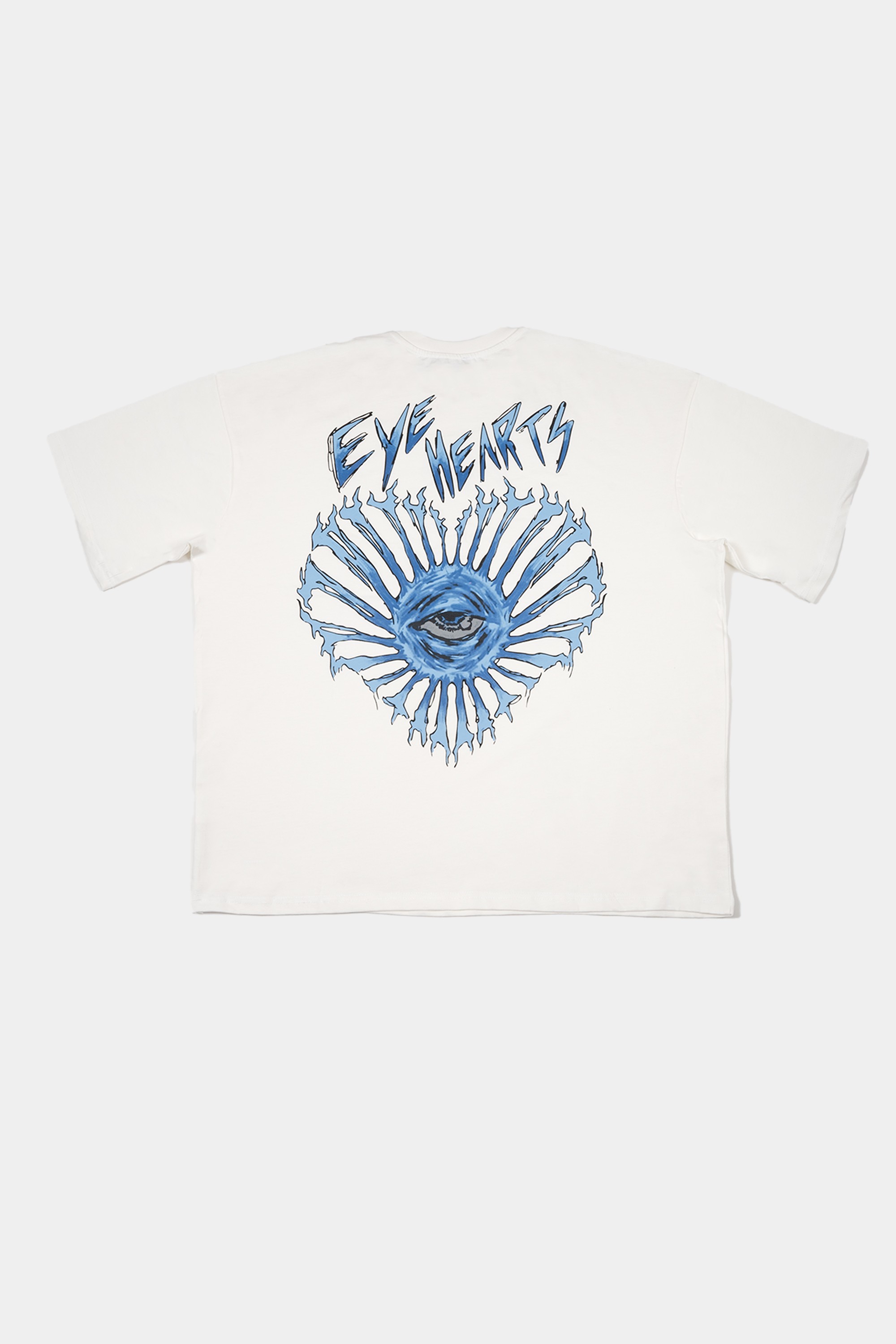 EYE-HEARTS Baskılı Beyaz Oversize T-Shirt 