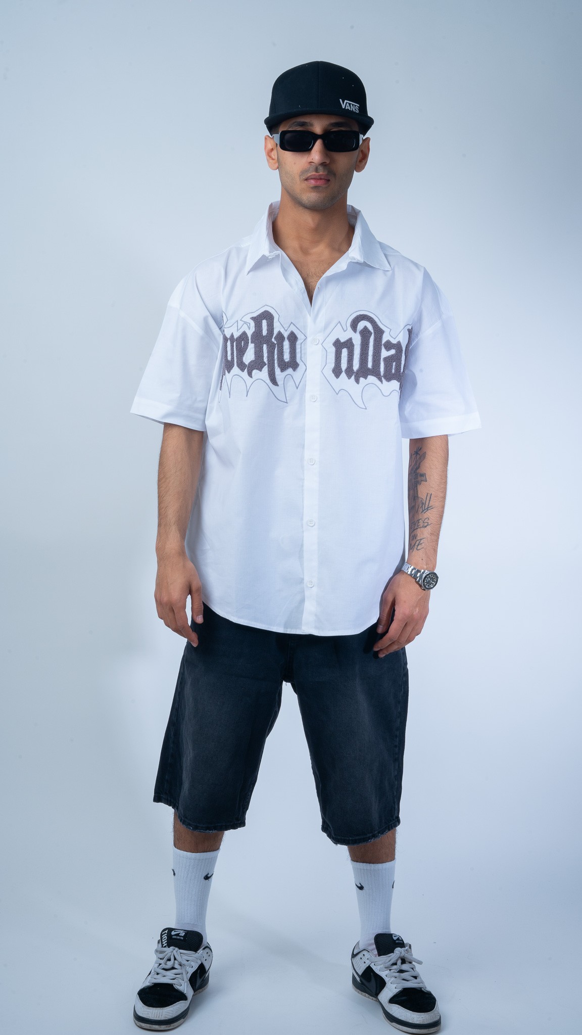 Siyah Baggy Skate Şort