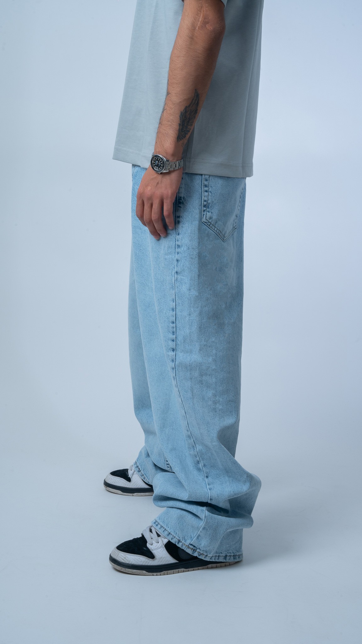 Basic Açık Mavi Baggy Jean 