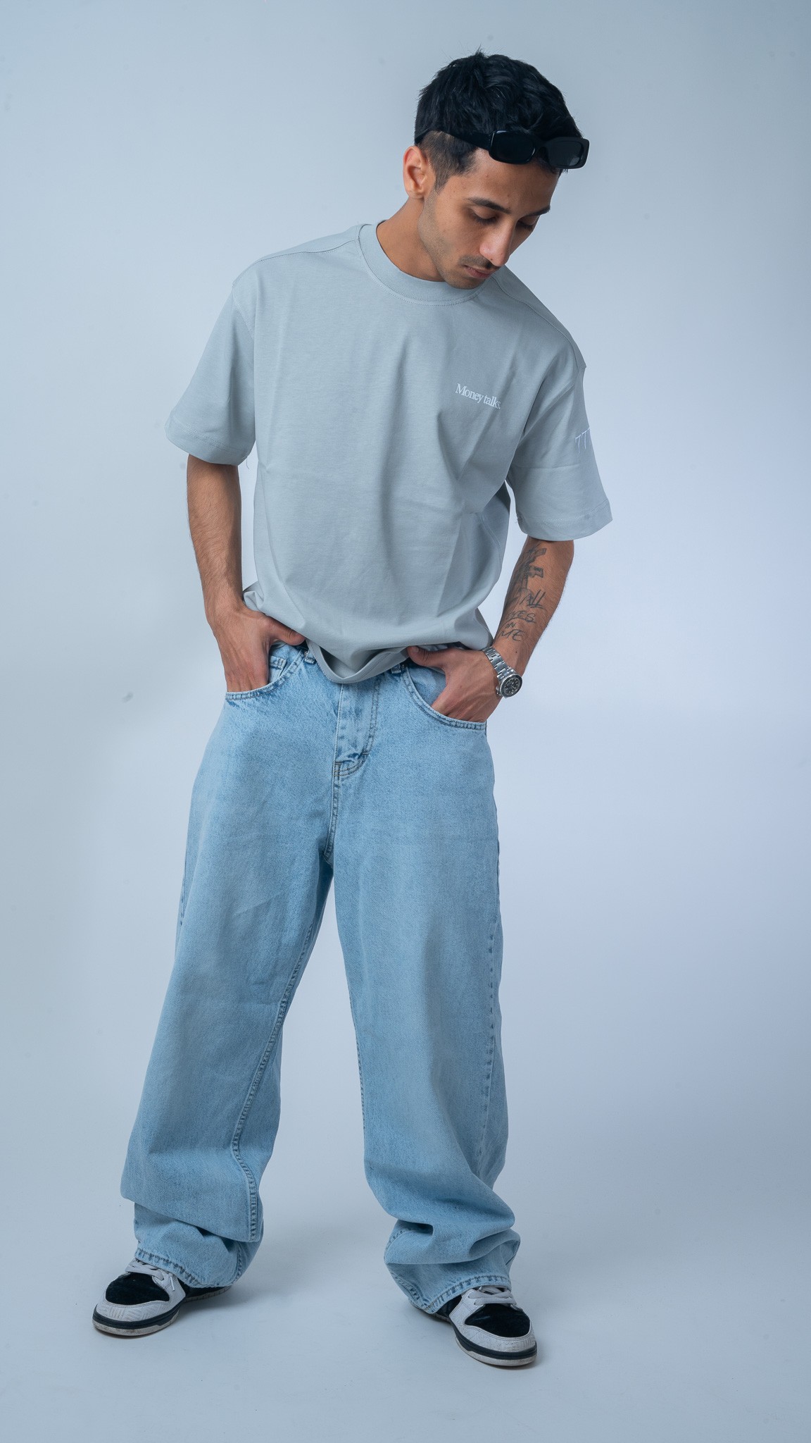 Basic Açık Mavi Baggy Jean 