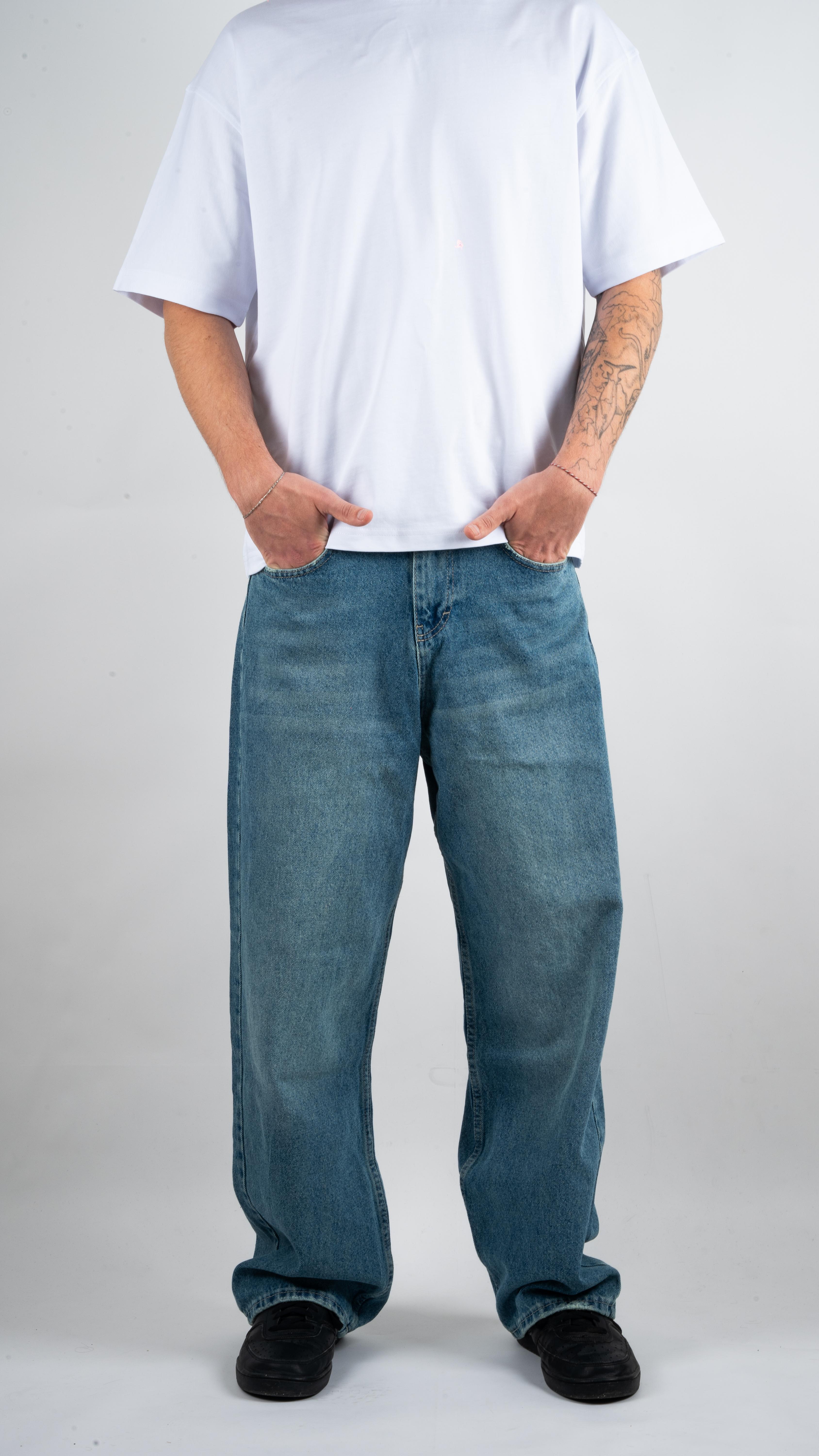 Basic Mavi Baggy Jean