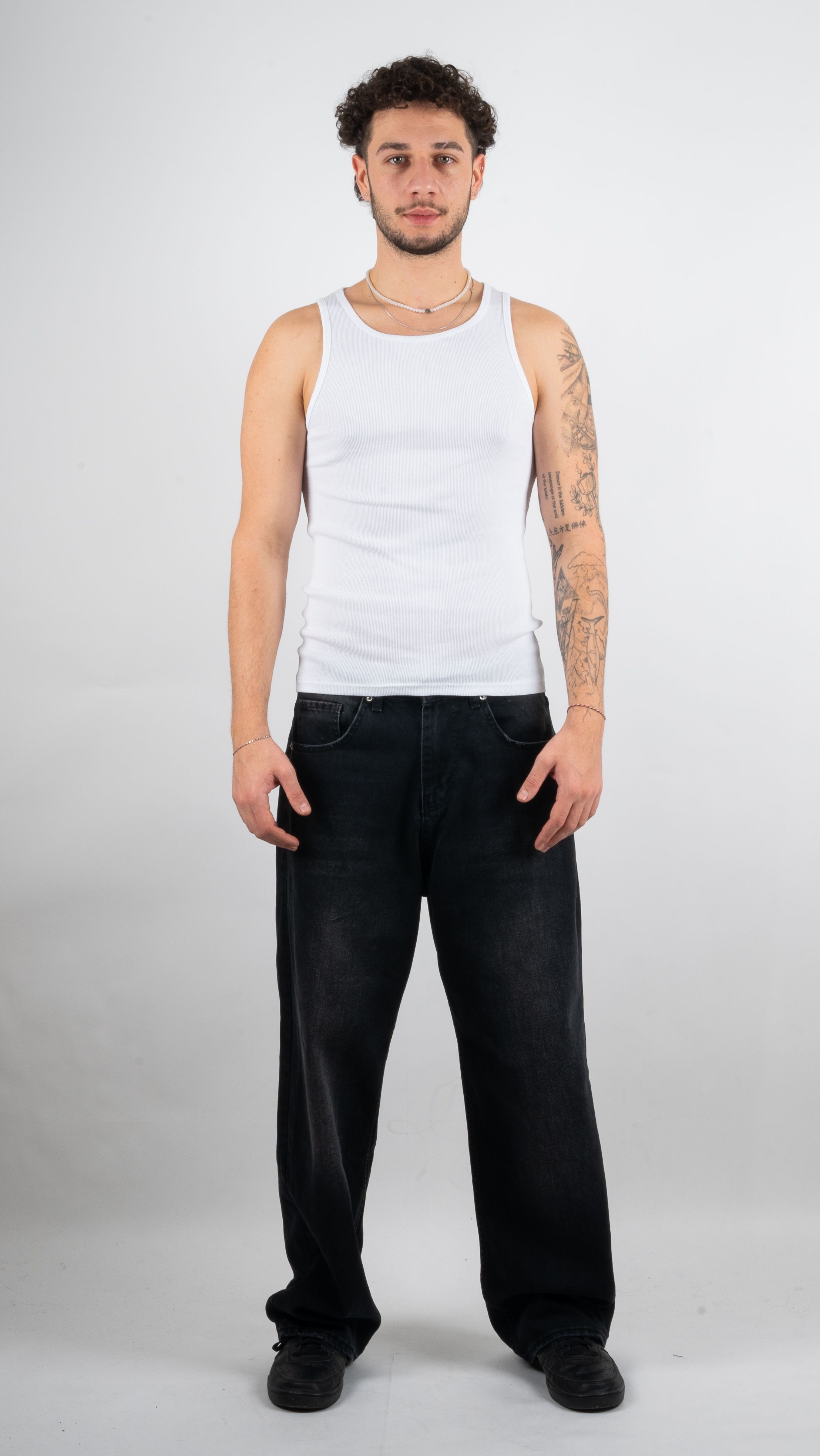 Basic Tank Top Beyaz Atlet