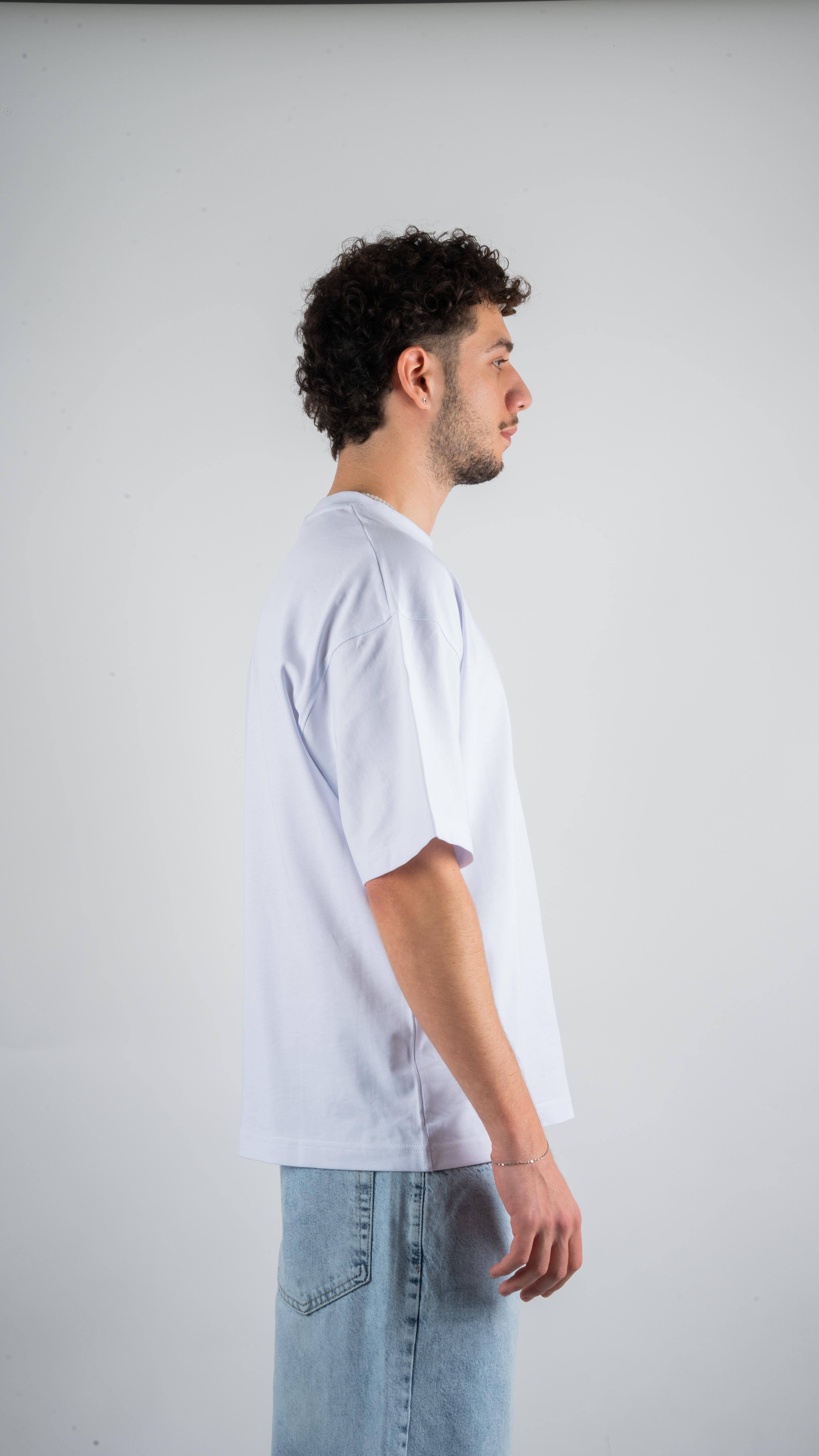 Basic Beyaz Oversize T-Shirt 