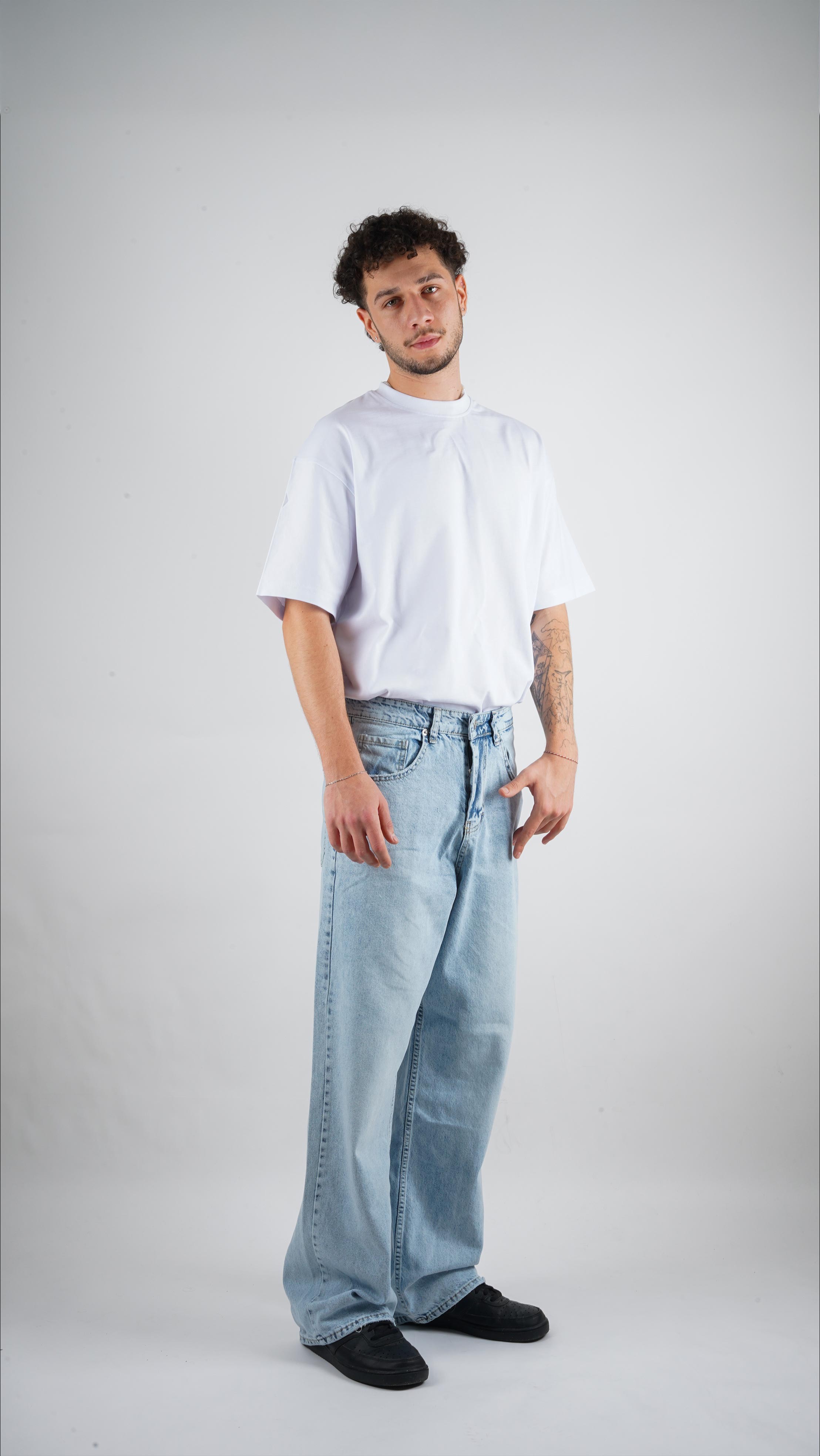 Basic Açık Mavi Baggy Jean 