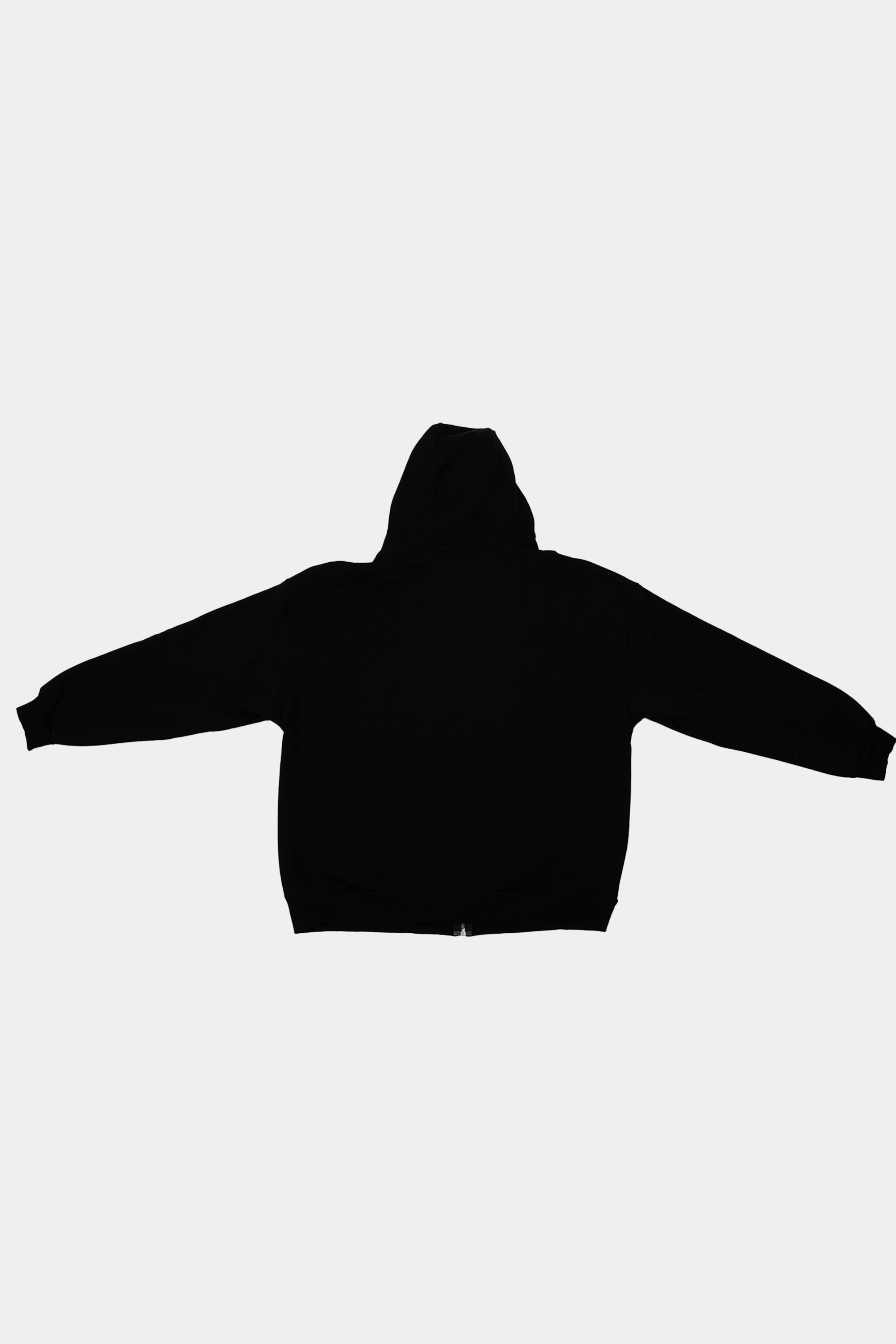 Basic Siyah Zip Hoodie