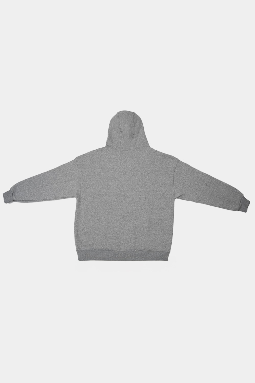 Basic Gri Zip Hoodie