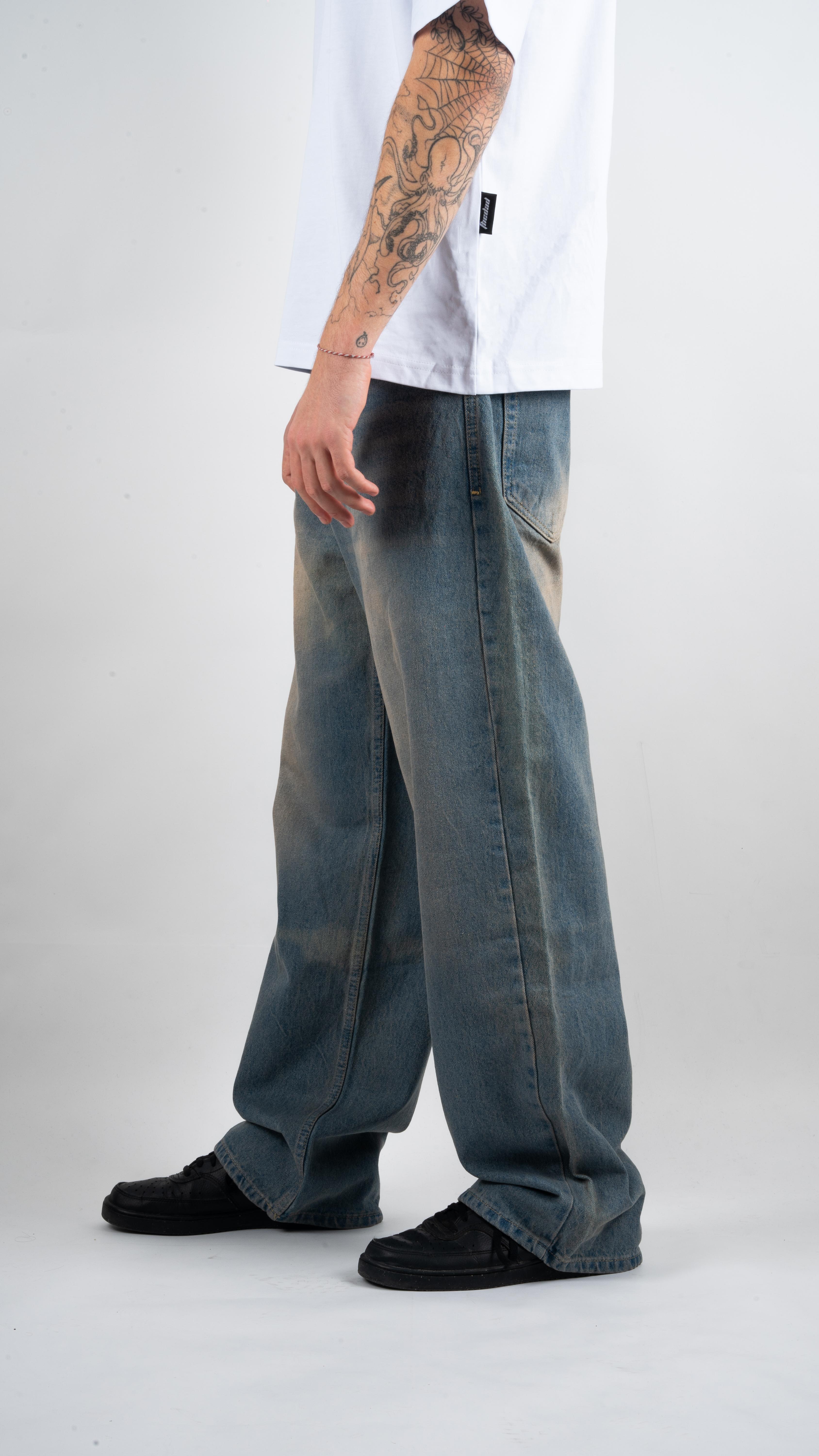 Eskitme Retro Baggy Jean 