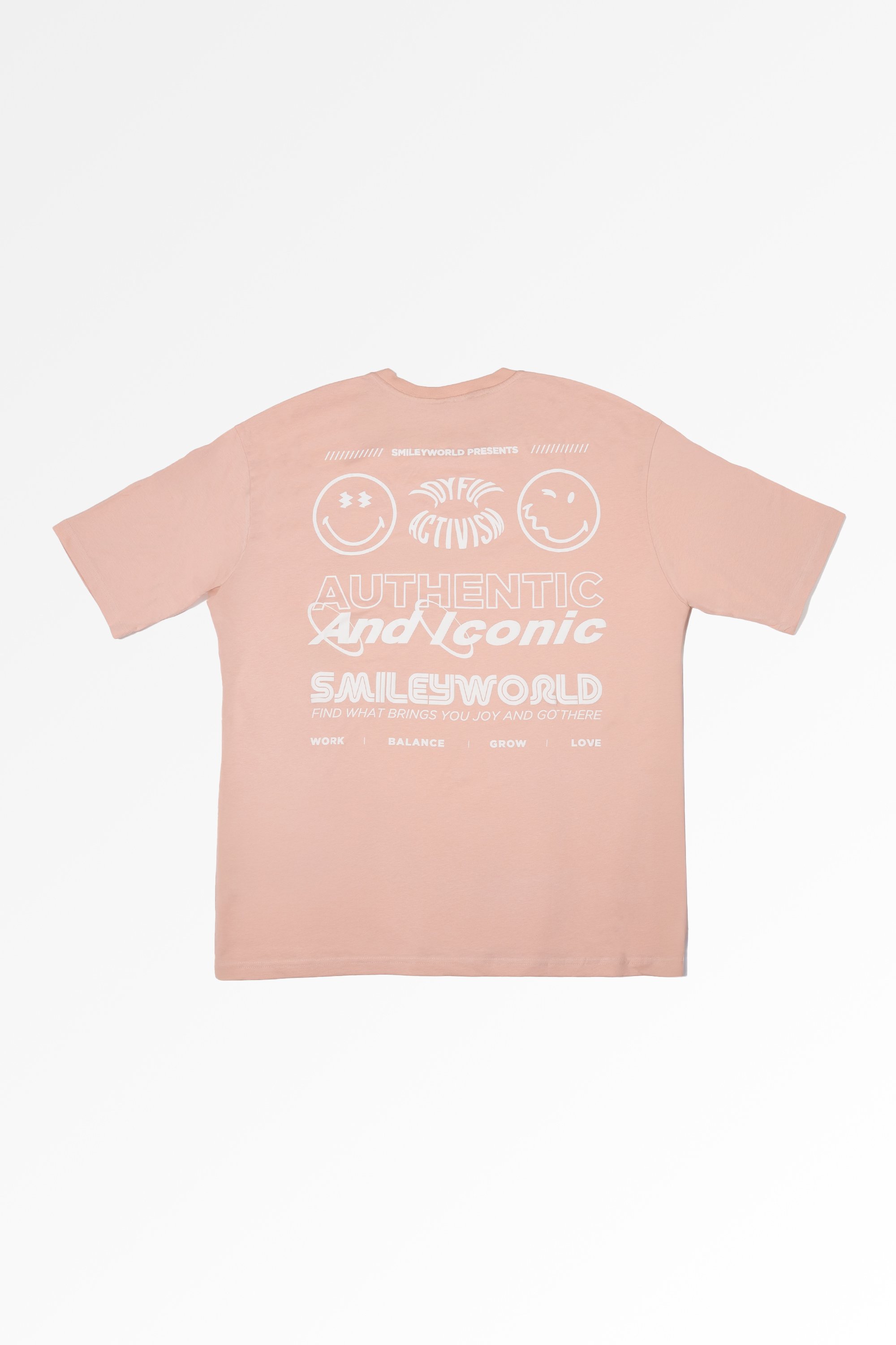 SMILEY Baskılı Oversize T-Shirt 