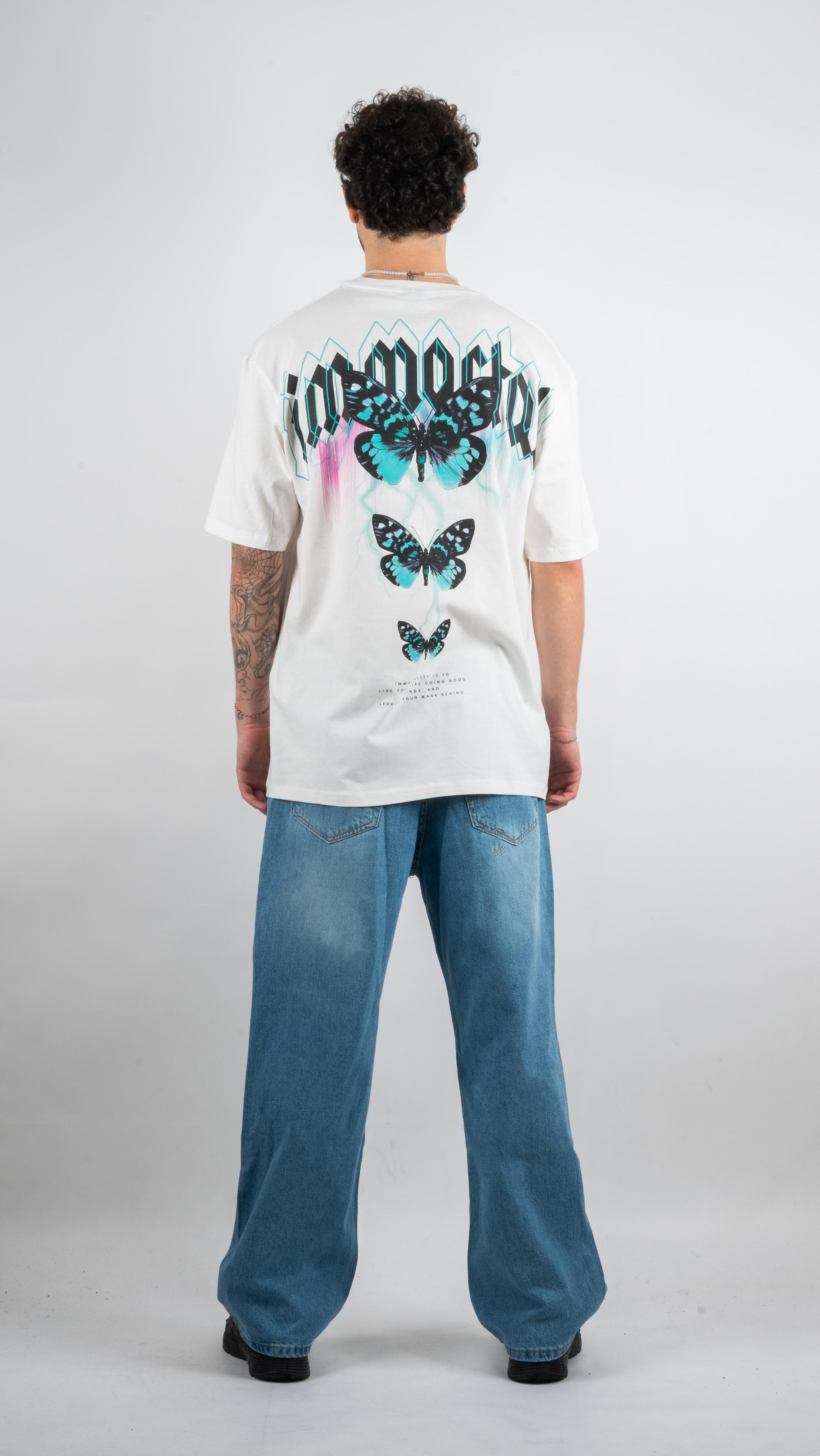 IMMORTAL Baskılı Oversize T-Shirt 