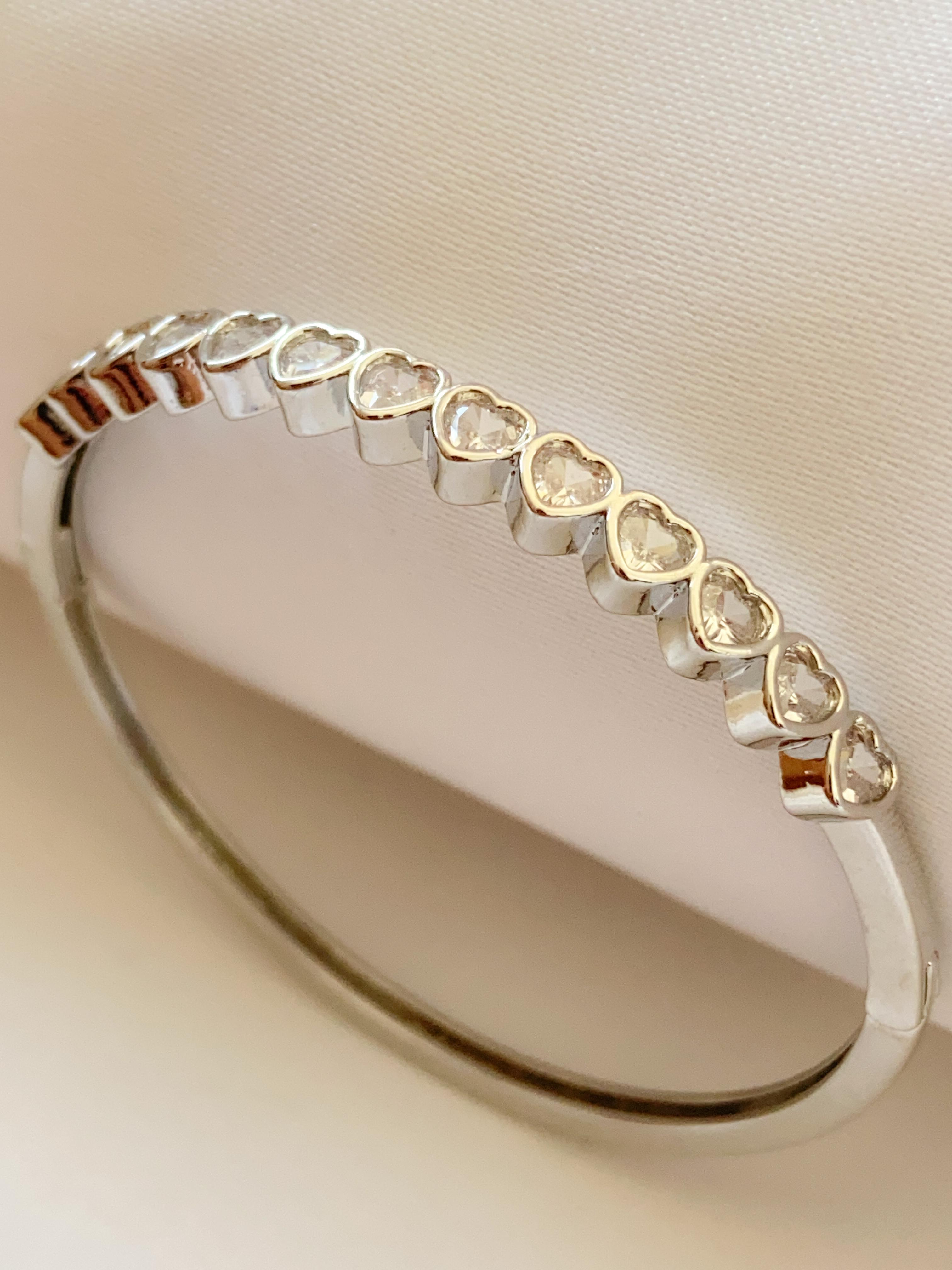 Heart-Studded Bangle