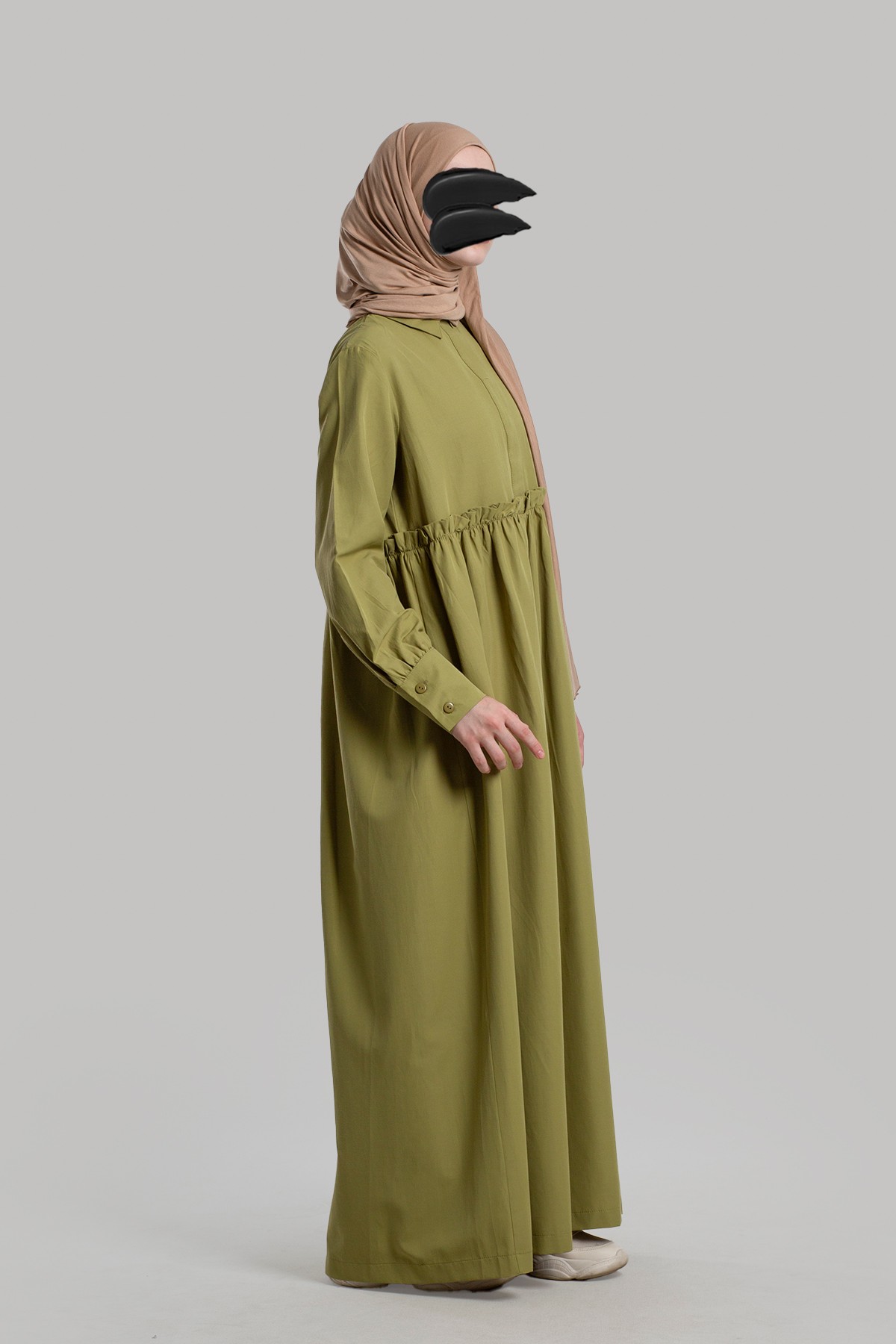 Poplin Tesettür Elbise
