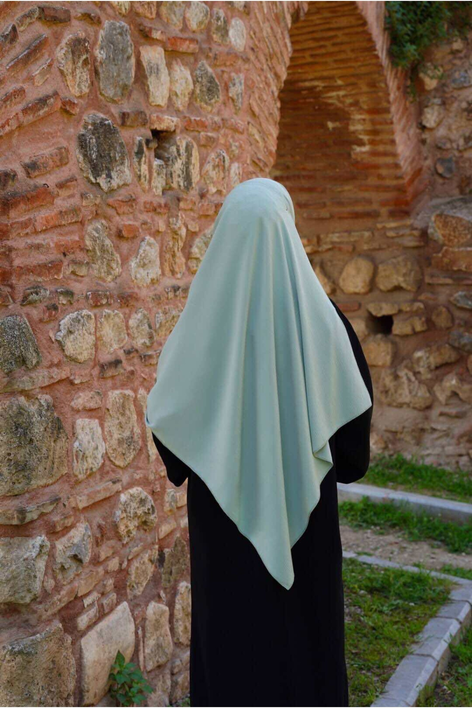 Krinkil Medine İpeği Şal - Mint