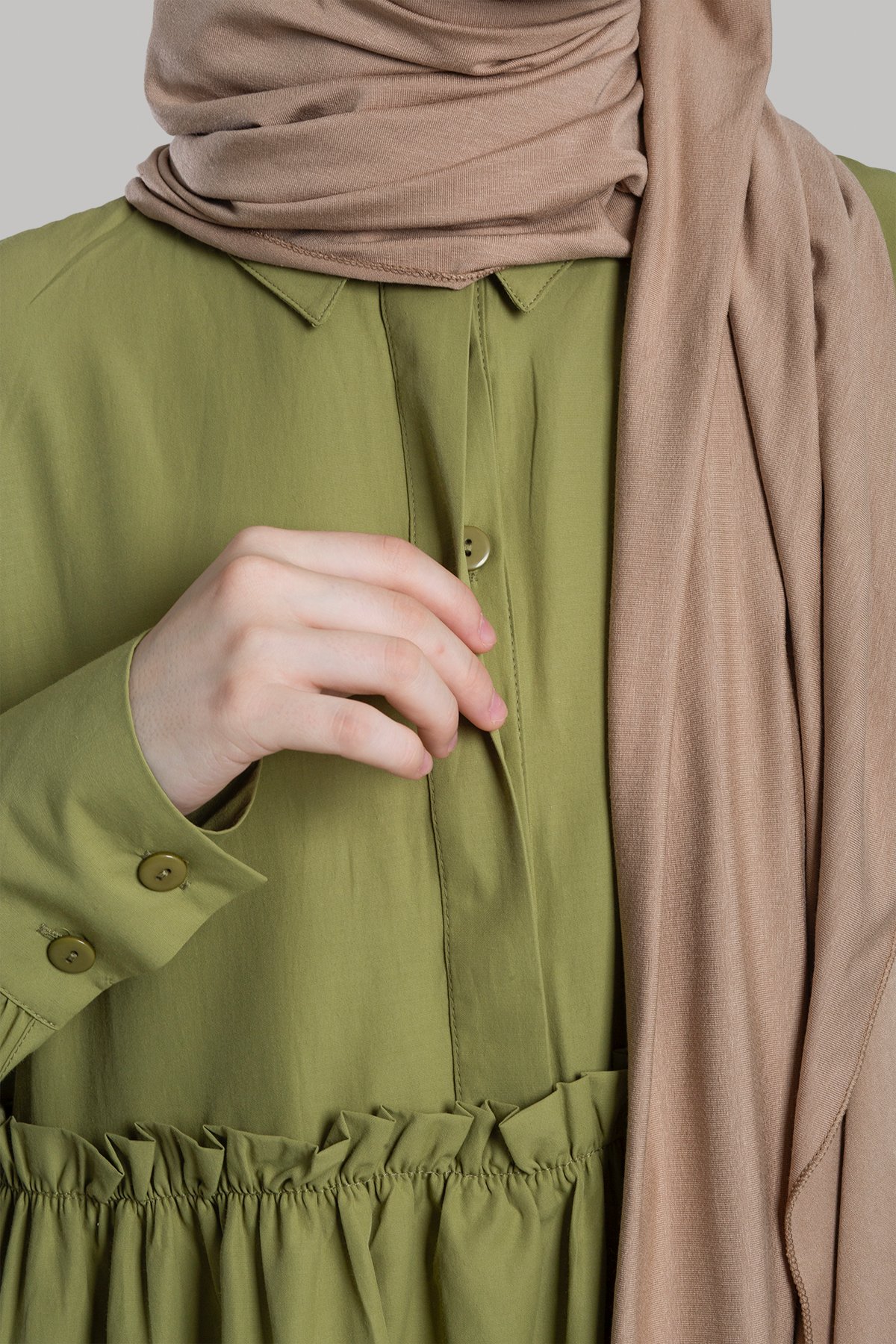 Poplin Tesettür Elbise