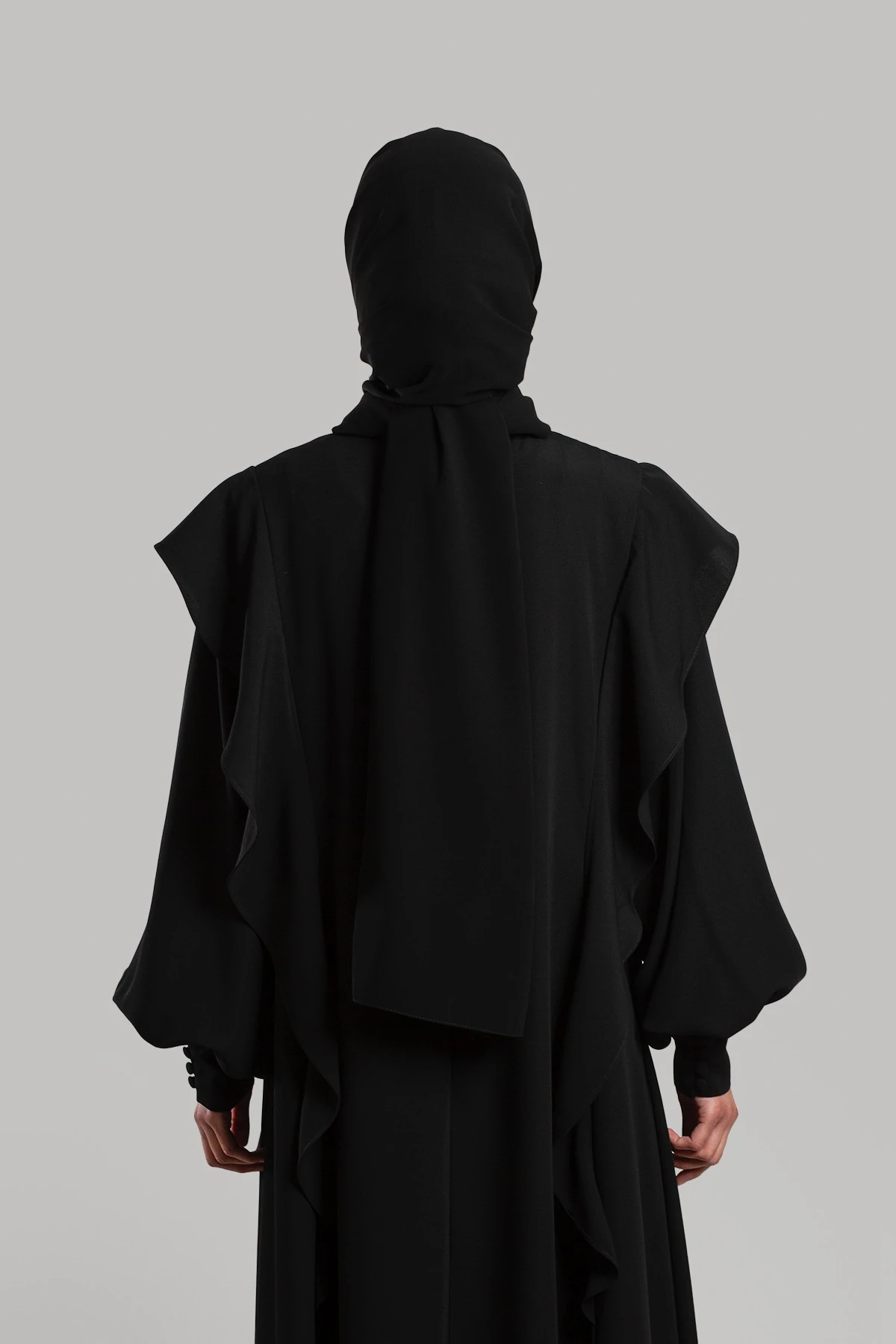 Volanlı Elbise Ferace