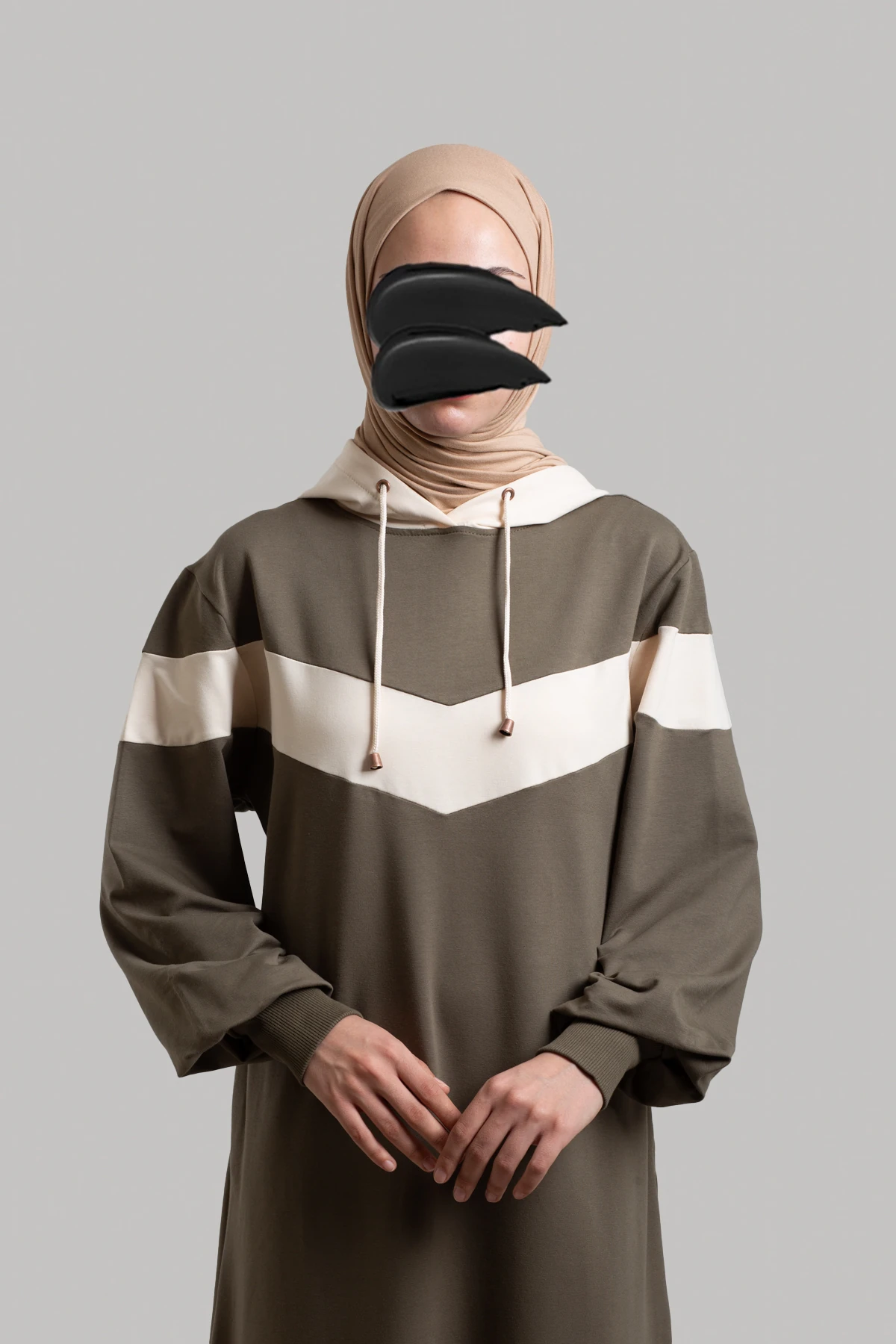 Garni Detaylı Spor Pamuklu Elbise