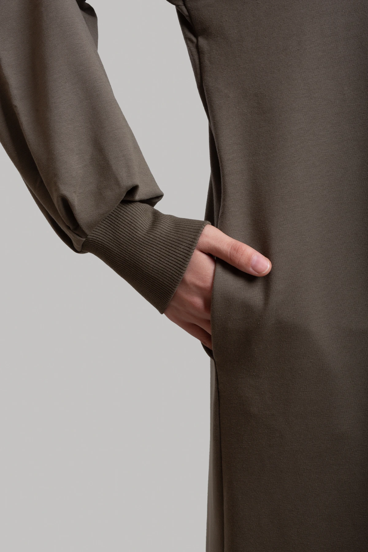 Garni Detaylı Spor Pamuklu Elbise