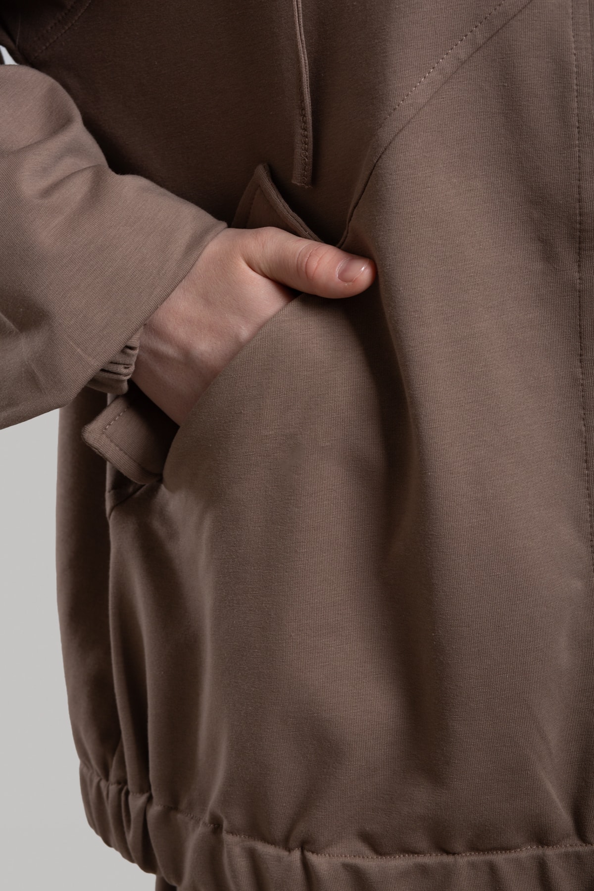 Çıtçıtlı Bomber Sweatshirt