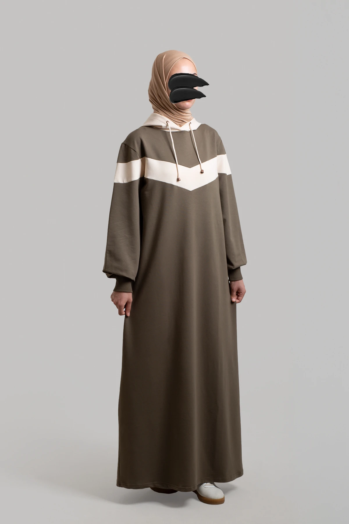 Garni Detaylı Spor Pamuklu Elbise