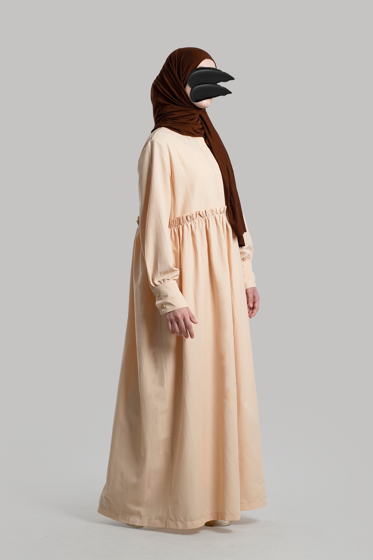 Poplin Tesettür Elbise