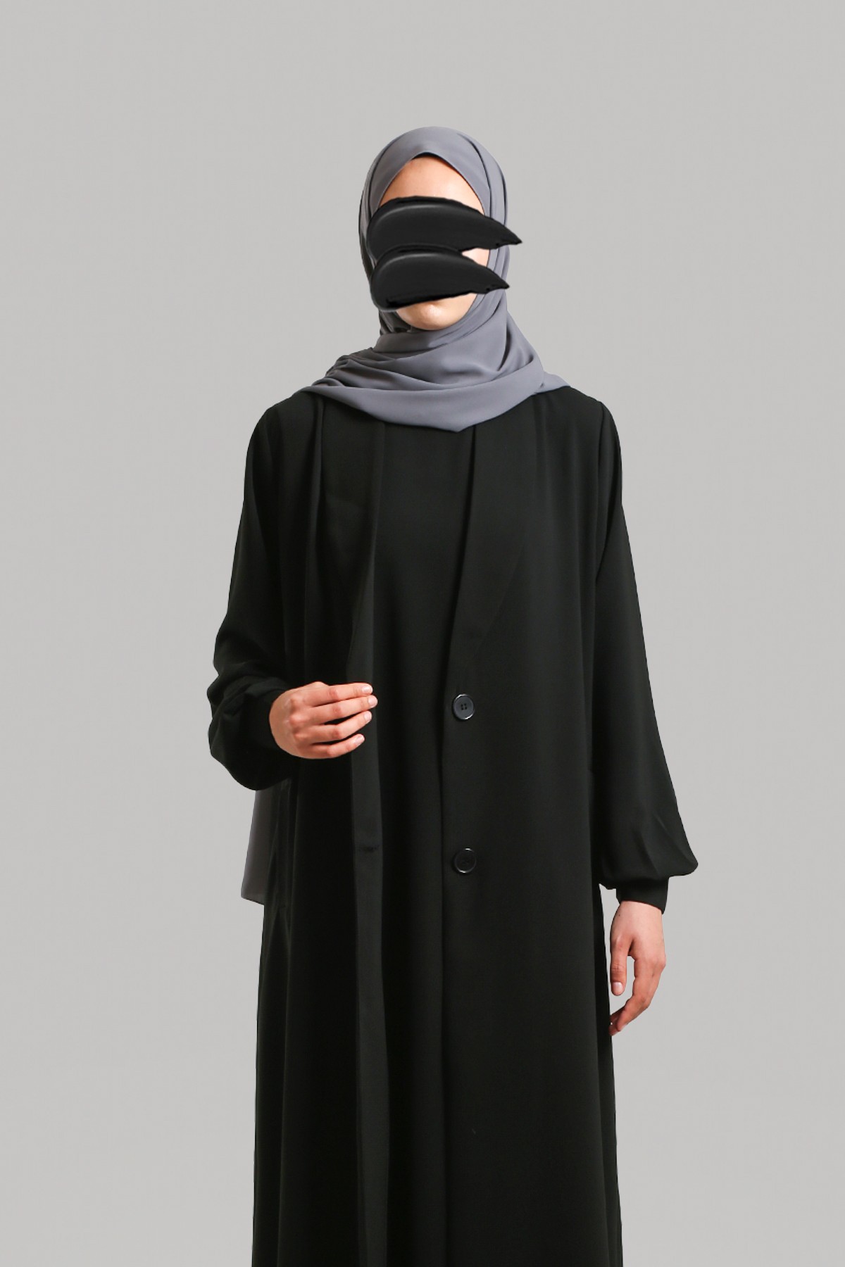 Meyra Abaya Takım - Siyah