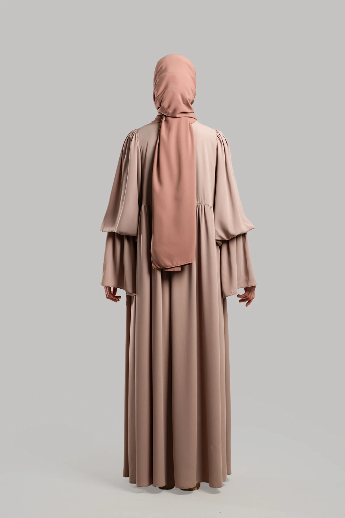 Robalı Büzgülü Kol Elbise